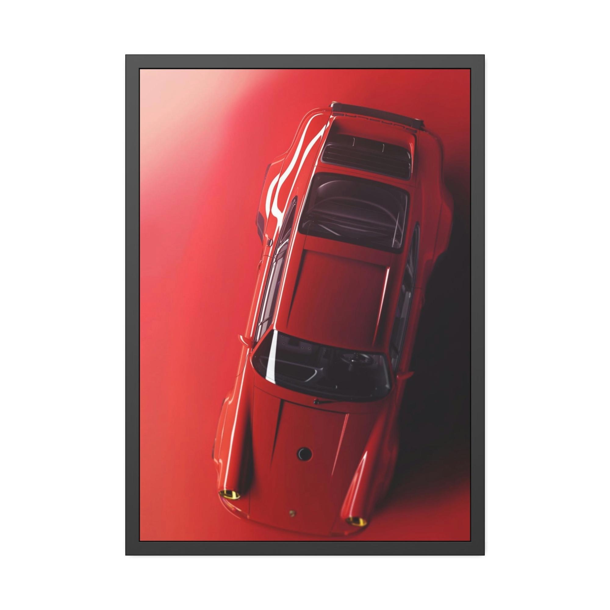 Porsche Red Hot Ride: A Canvas & Poster Print of a Stunning Red Porsche
