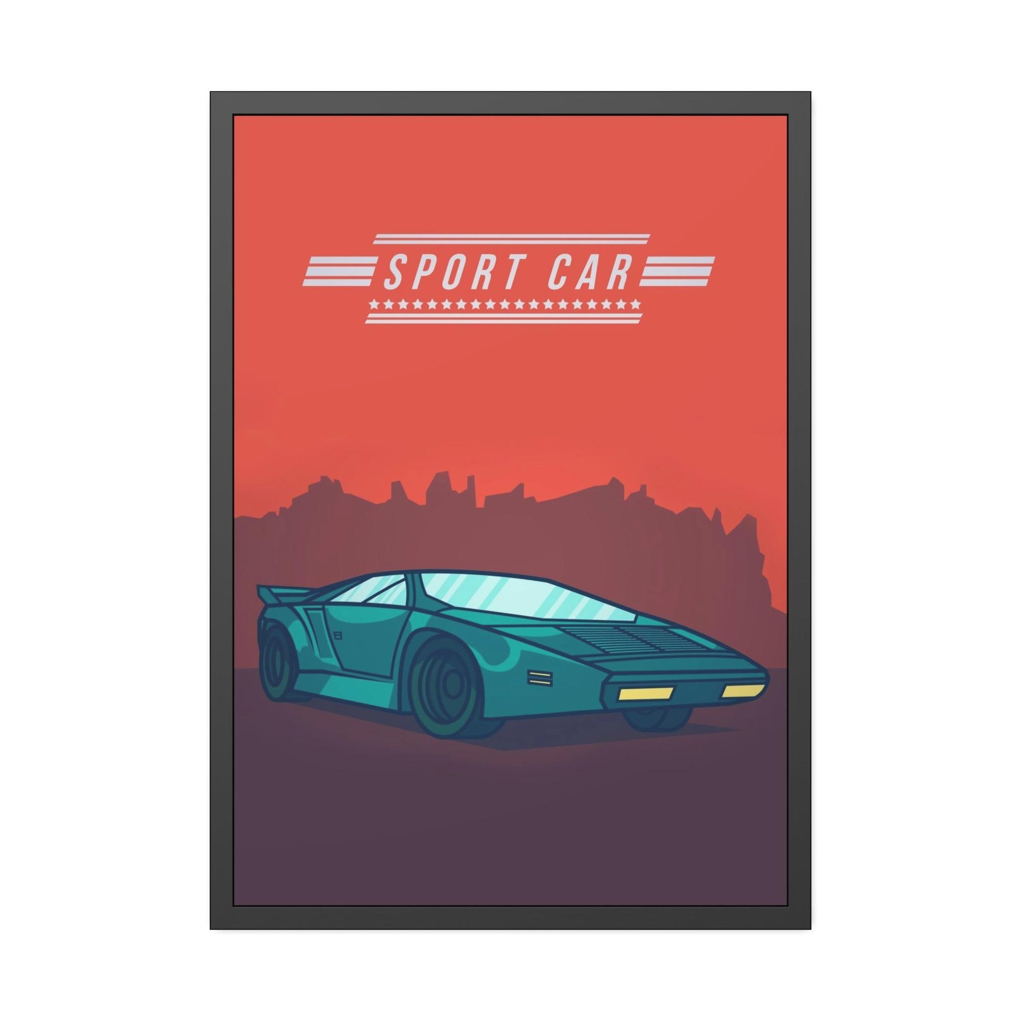 Lamborghini Sport Car Wall Art: Lamborghini Framed Poster & Canvas Print