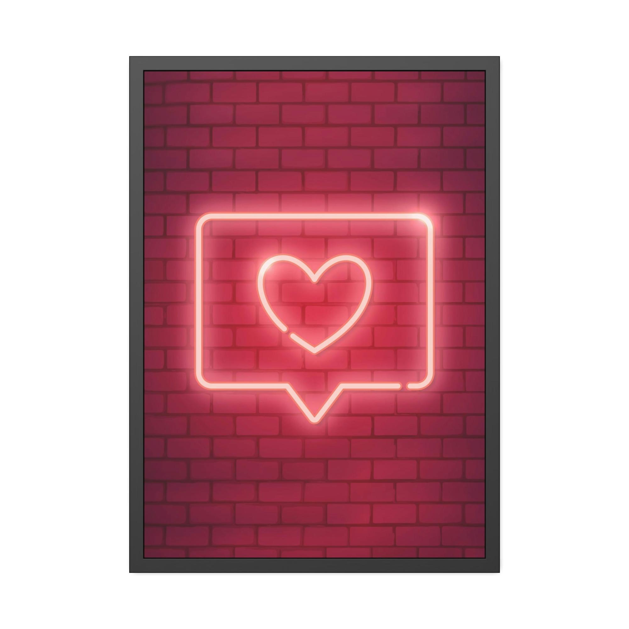 Neon Neon Radiance Revealed: Stunning Wall Art on Natural Canvas and Framed Prints