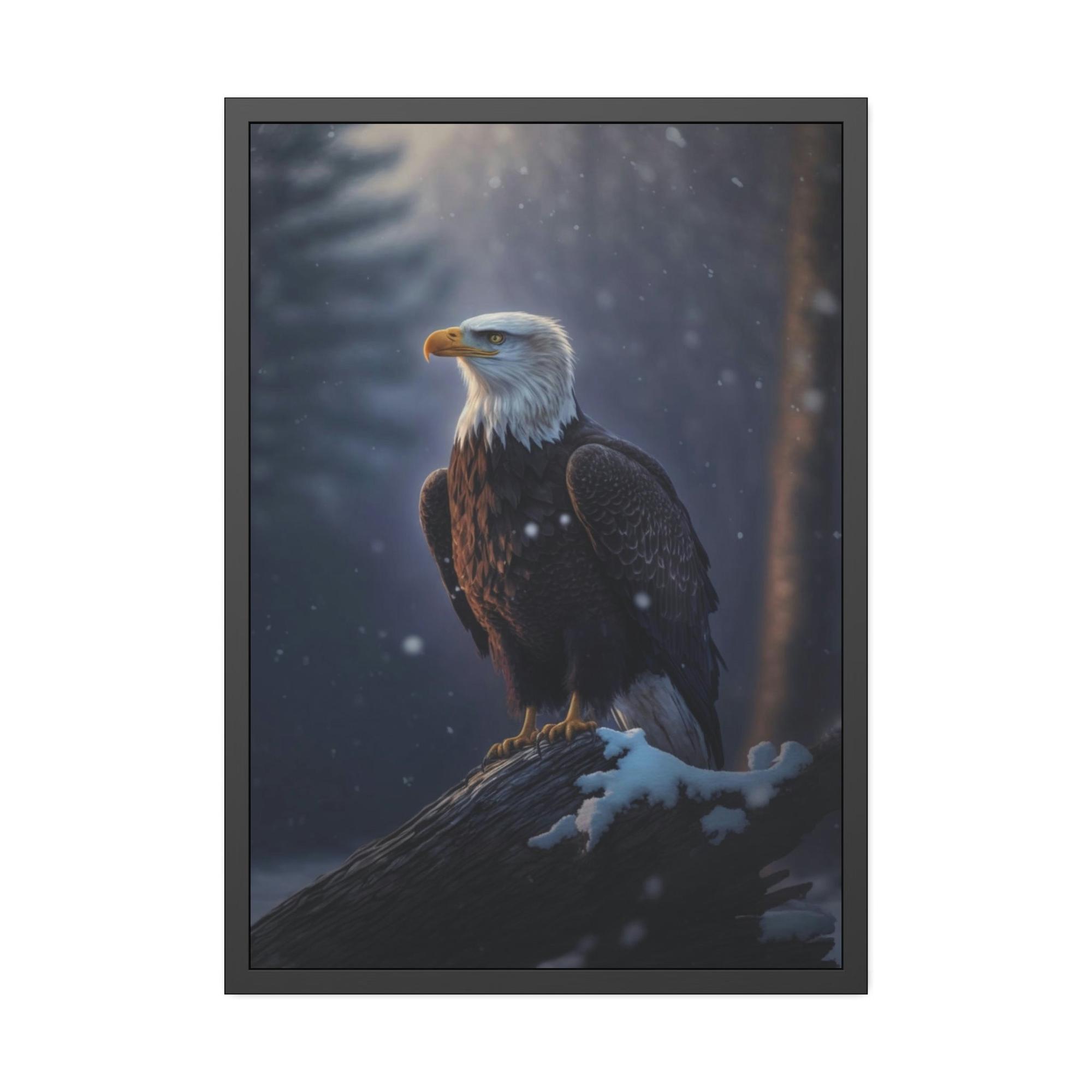 undefined Eagle's Vision: Mesmerizing Print on Natural Canvas, Capturing their Watchful Eyes