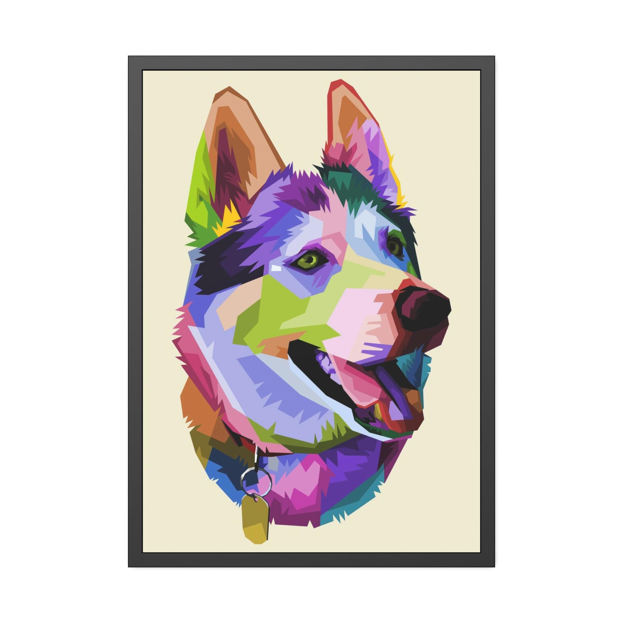 Dogs Loyal Companion: Natural Canvas & Poster Wall Art of a Devoted Dog