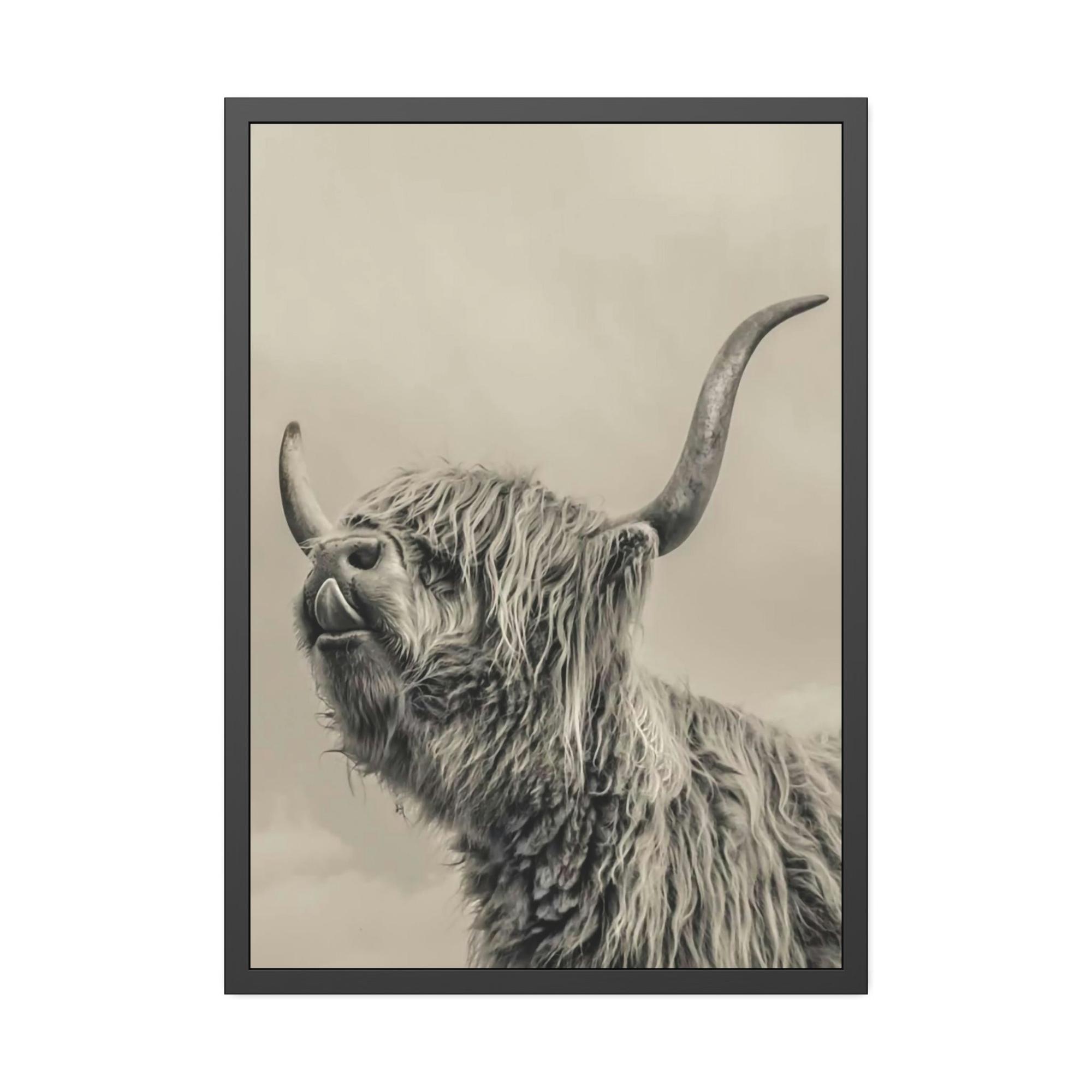 Highland Cow Highland Cow Canvas Wall Art | Wool Cattle | Art Canvas — Pixoram
