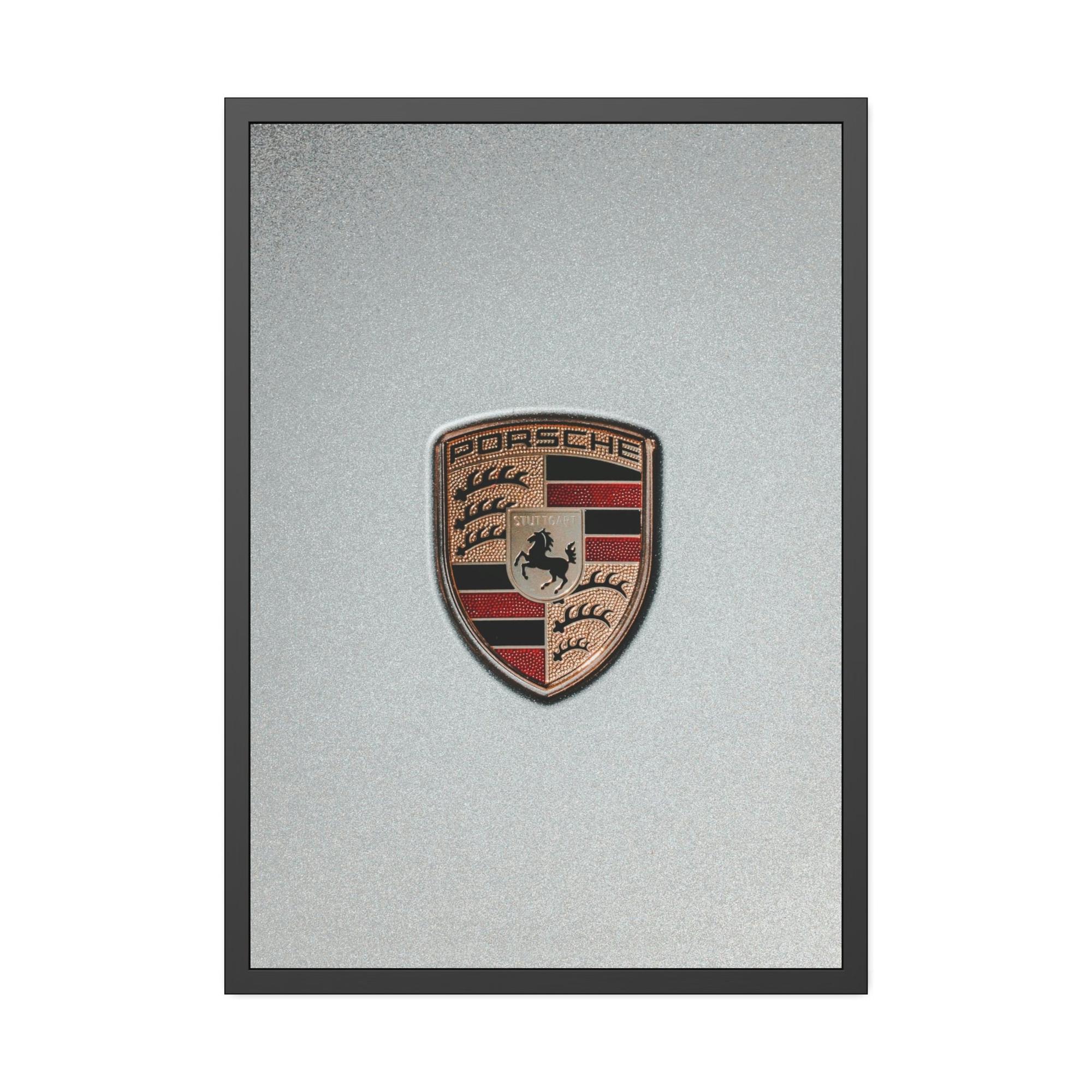 Porsche Timeless Porsche Logo: A Stunning Art Piece on Natural Canvas & Poster