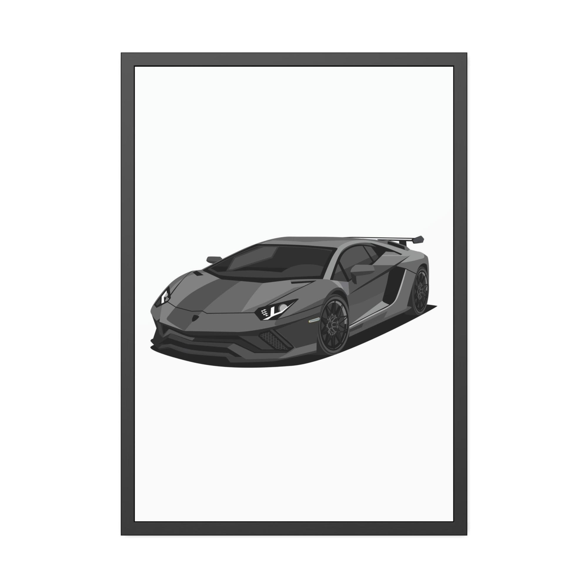 Lamborghini Supercar Wall Art: Lamborghini Framed Poster & Canvas for Auto Admirers