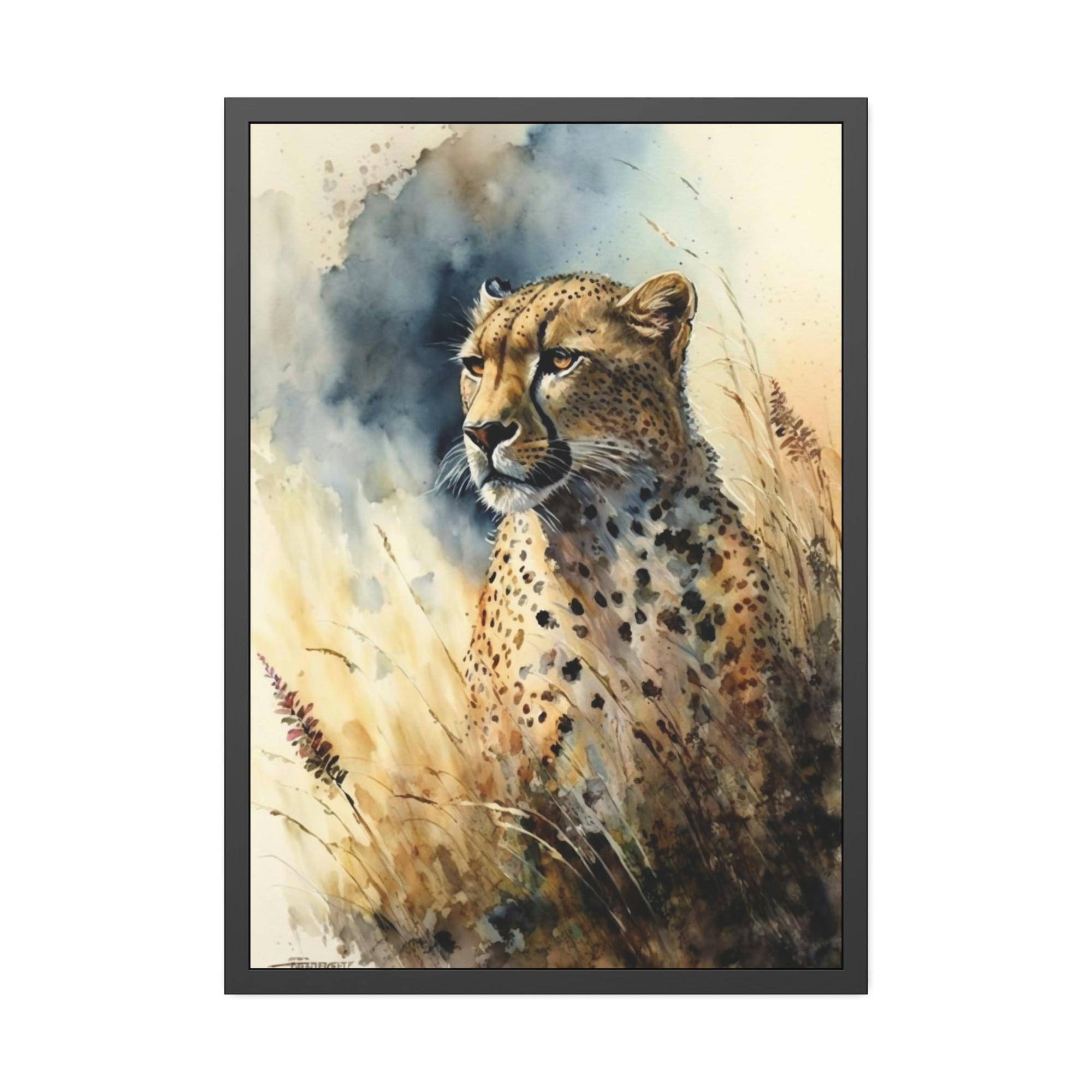 Cheetahs Graceful Movement: Cheetahs on Stunning Wall Canvas