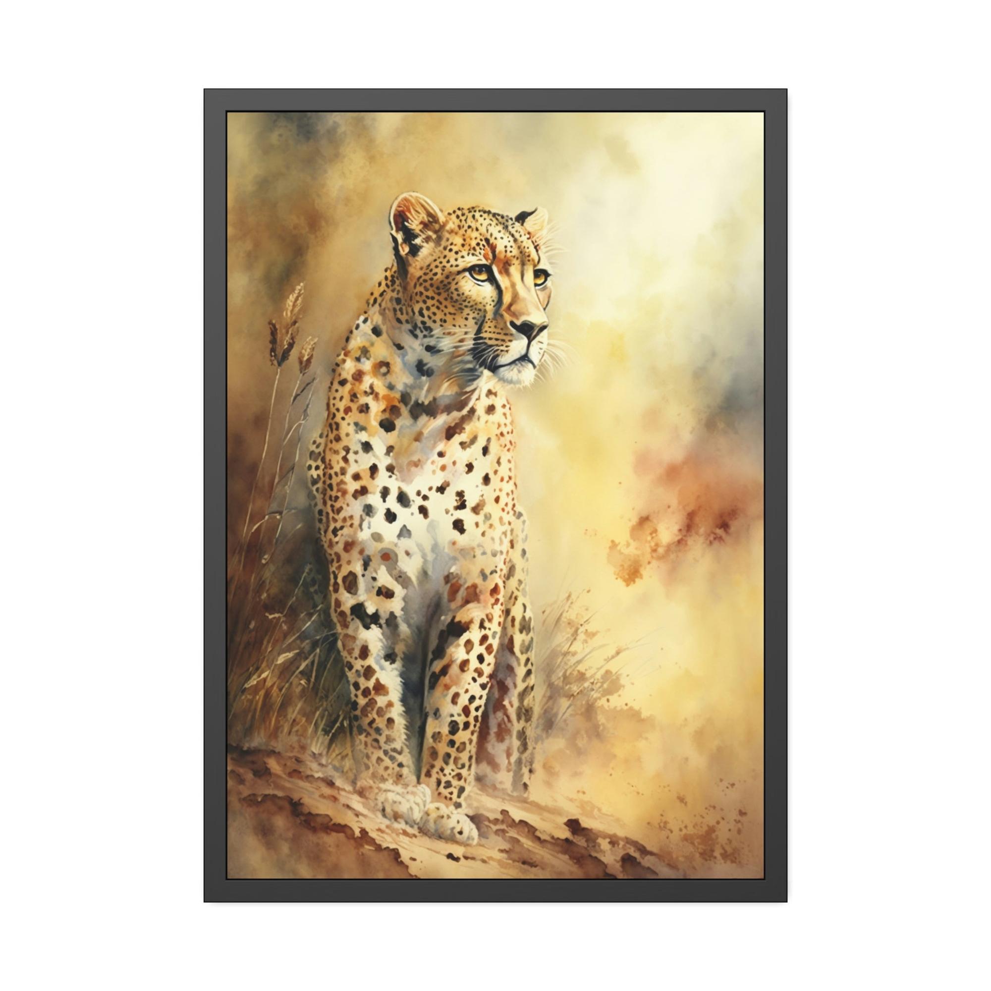 Cheetahs Untamed Beauty: Cheetah in Natural Canvas Wall Art