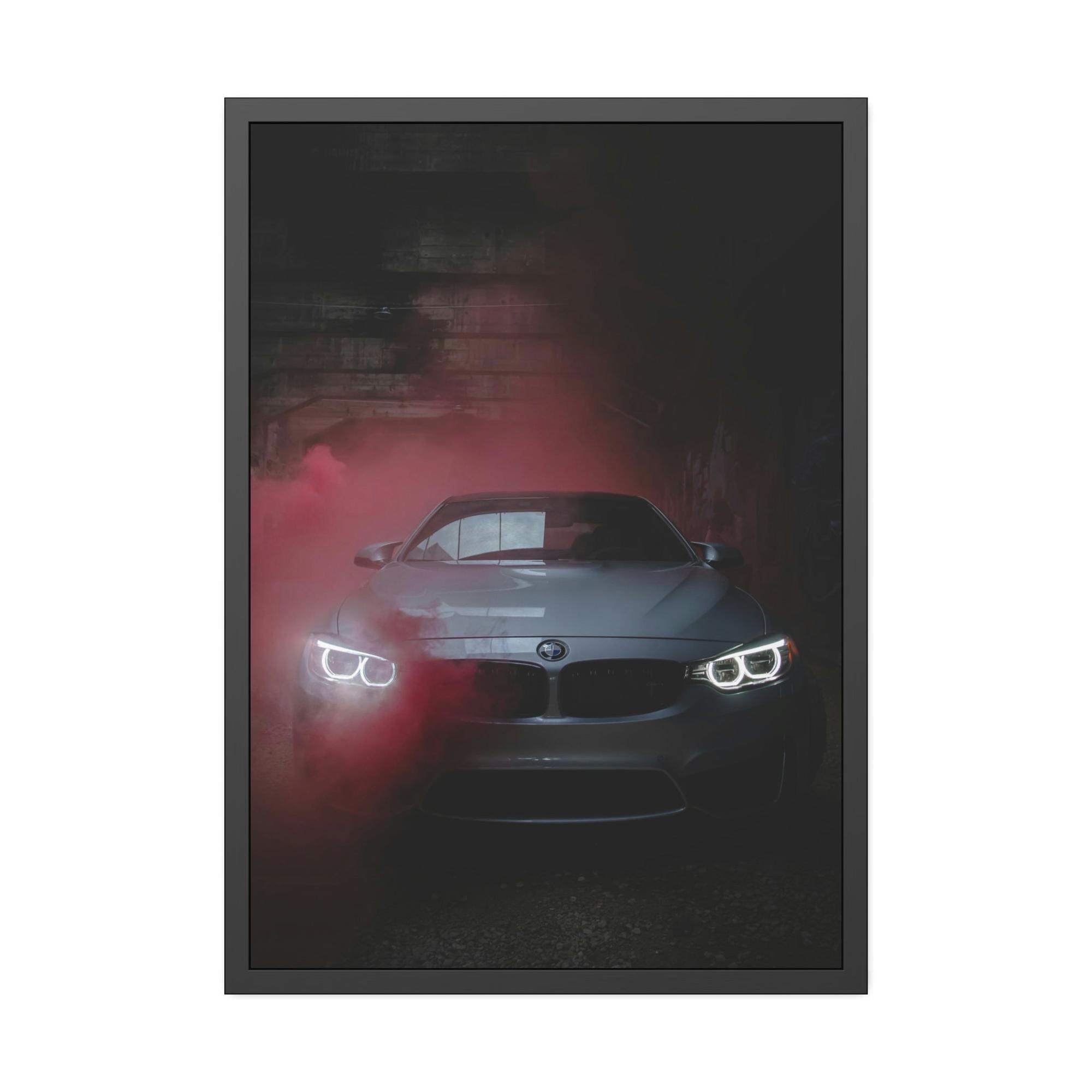 Bmw BMW's Automotive Mastery: Premium Print on Framed Poster & Canvas