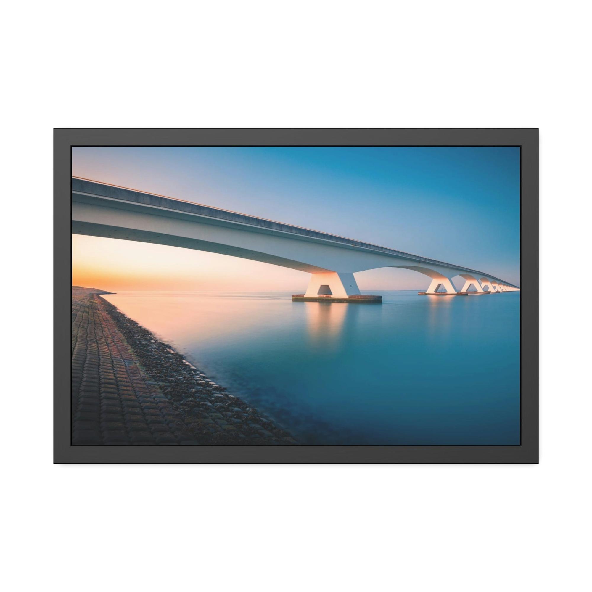 Bridge Golden Hour on the Bridge: Wall Art and Print on Canvas