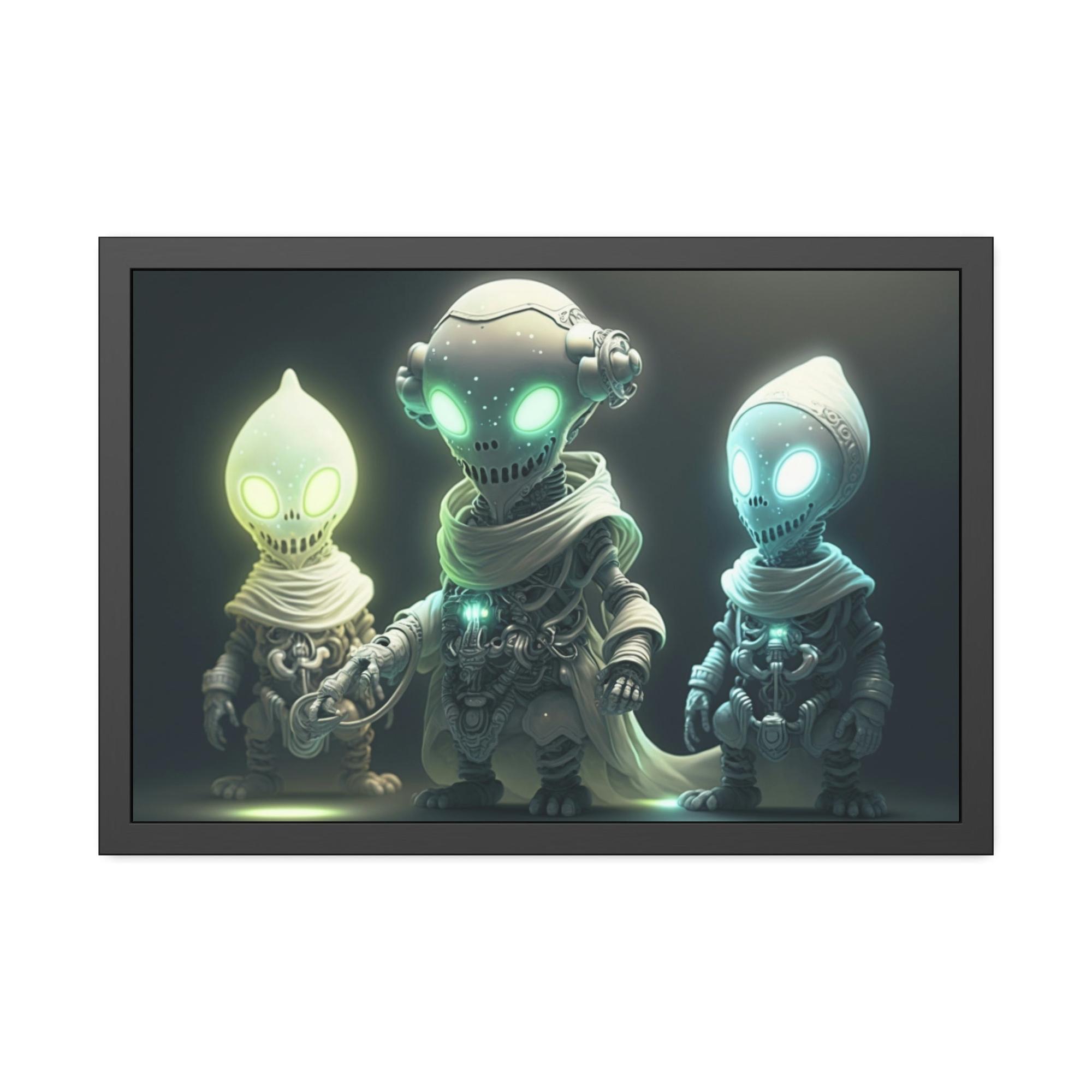 Aliens A Glimpse of the Unknown: Alien-Inspired Print on Natural Canvas & Poster