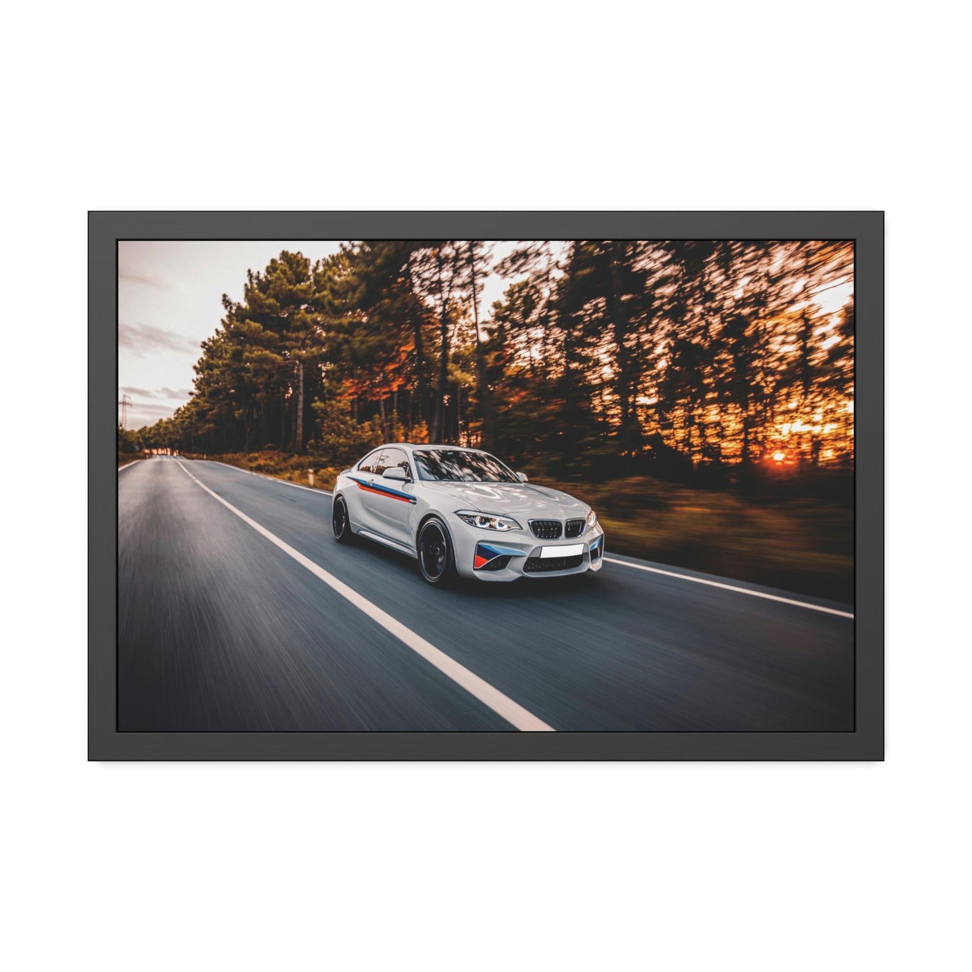 Bmw BMW Speed: Poster and Print on Canvas with Dynamic Car Art