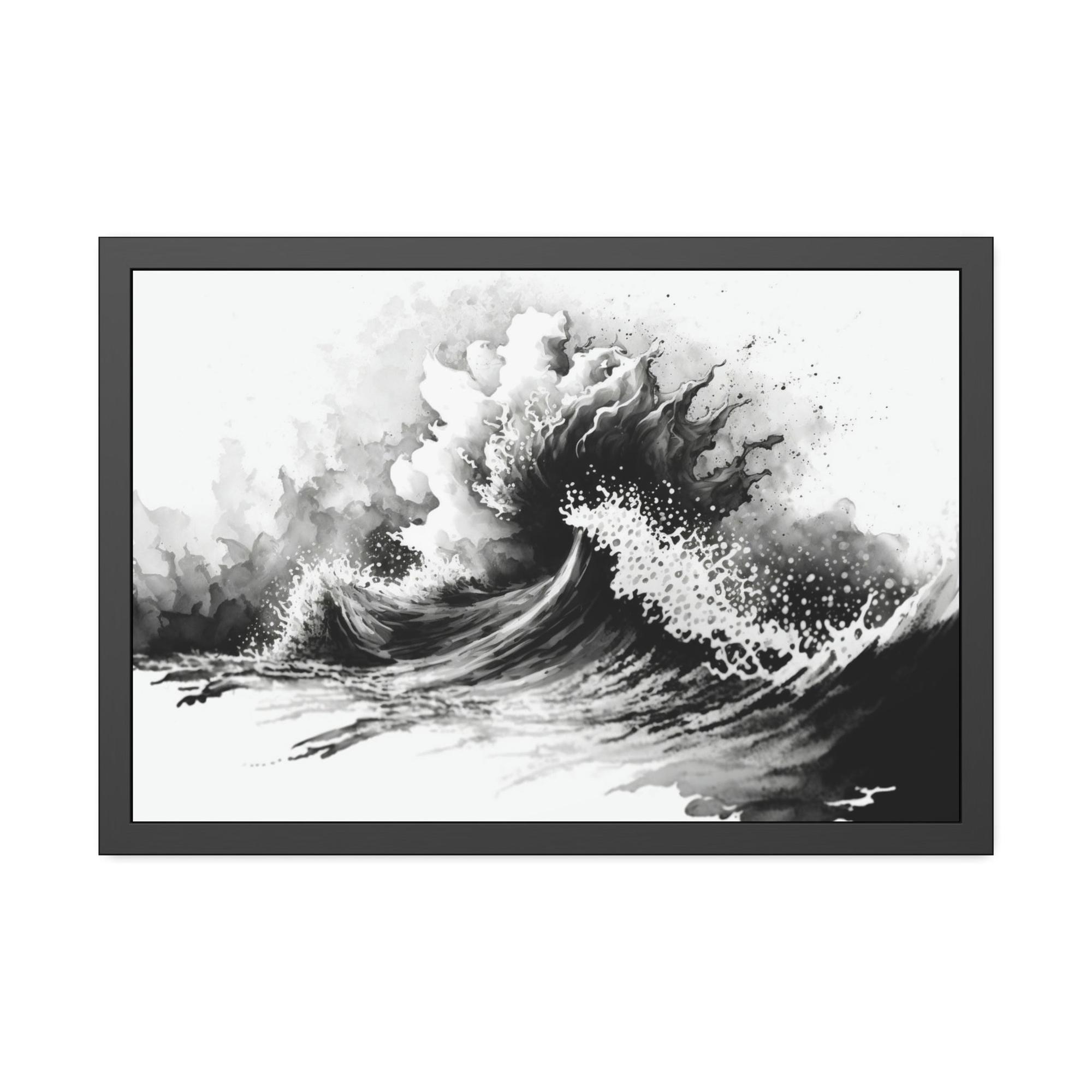 Black White The Beauty of Contrast: Black and White Art on Framed Canvas