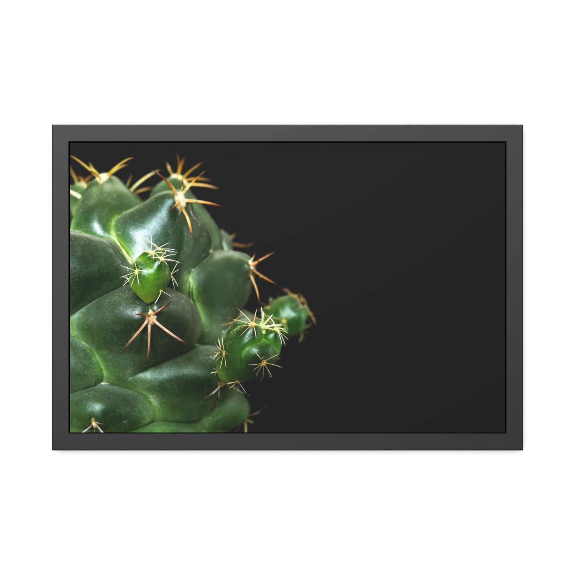 Cactus Succulent Splendor: Natural Canvas Cactus Print for a Modern Look
