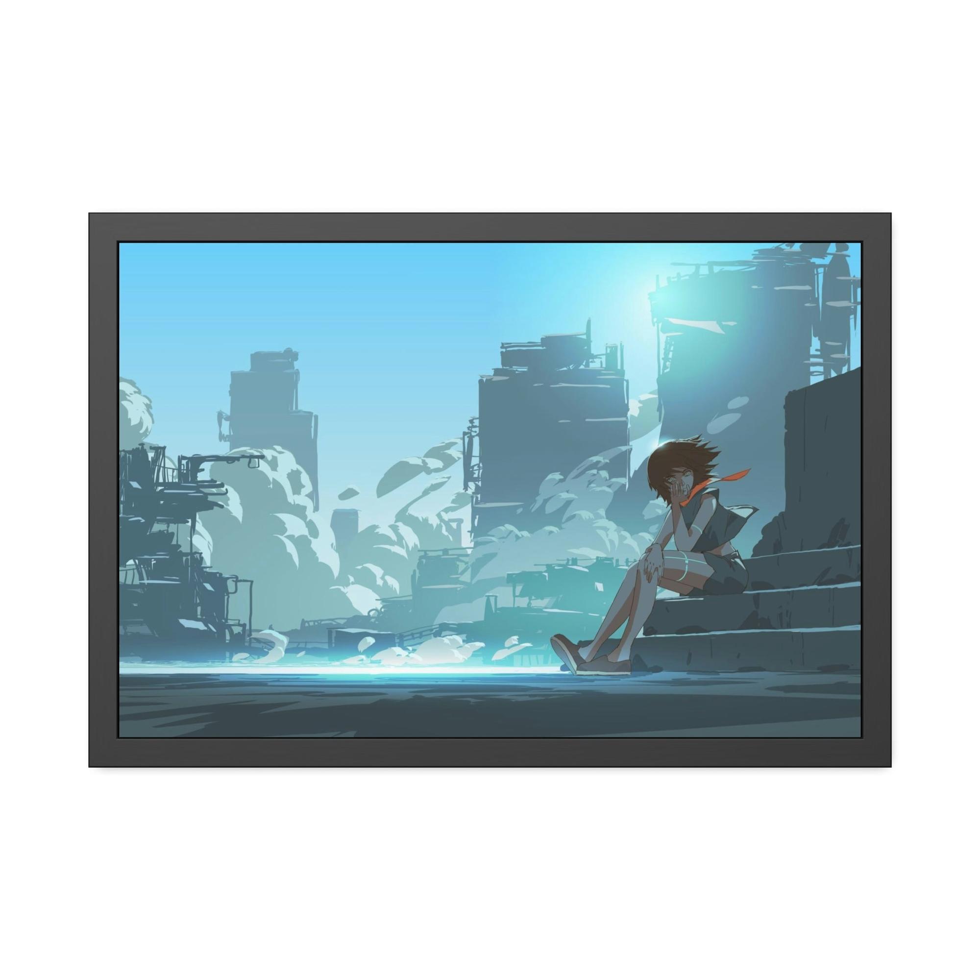Anime Anime Adventure: Framed Canvas Art Featuring Action-Packed Anime Scenes