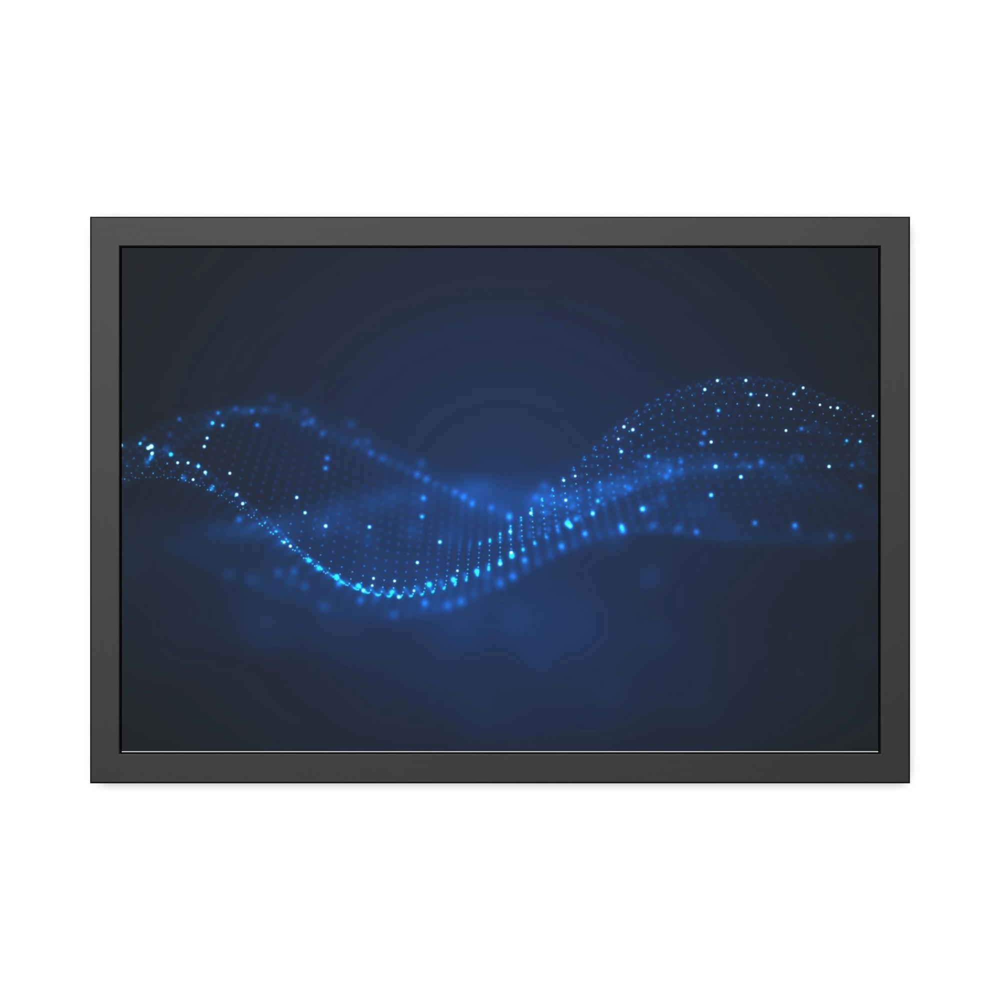 Abstract Digital Digital Dreams: Abstract Wall Art on Natural Canvas & Poster