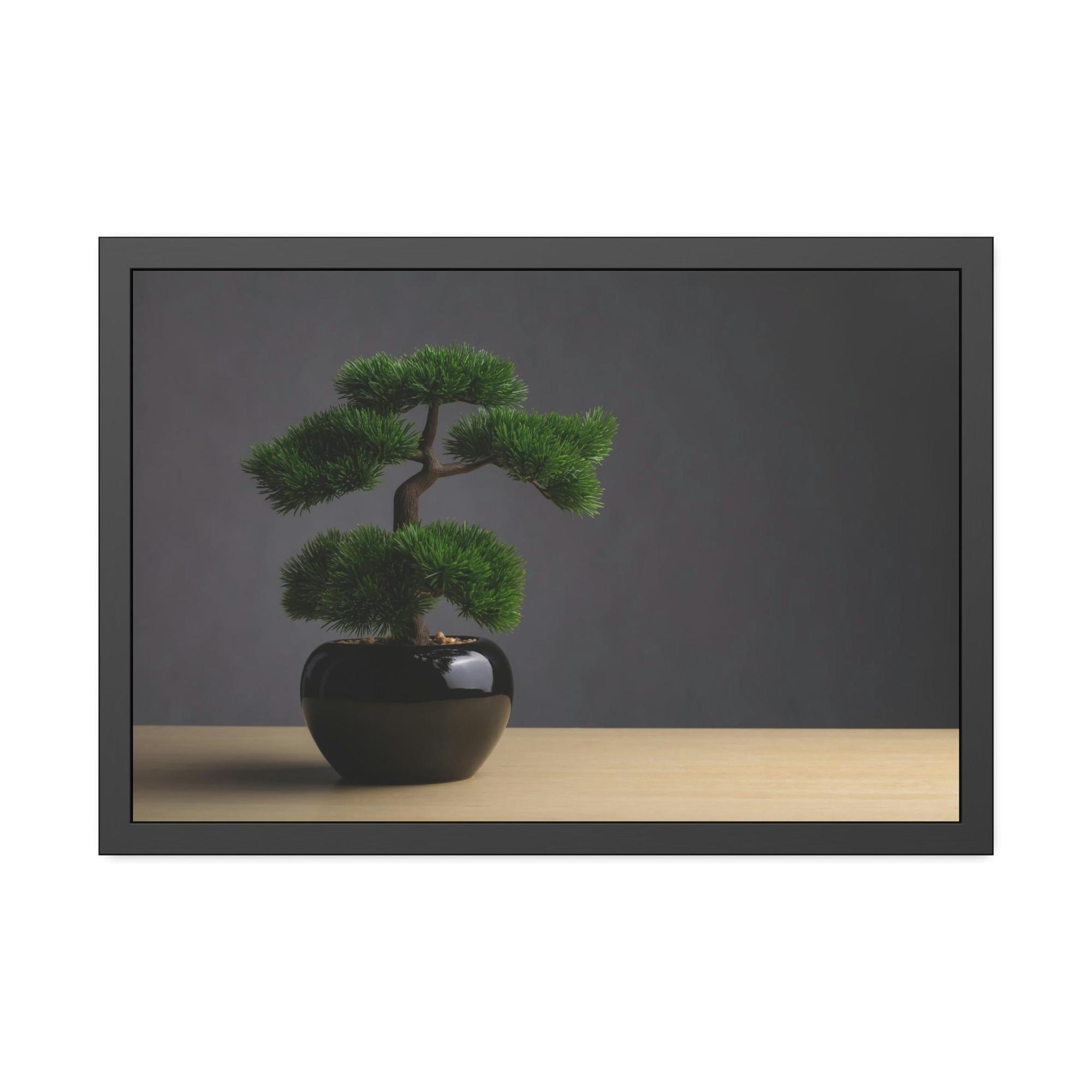 Bonsai Tree Bonsai Beauty: Wall Art and Print on Canvas with Serene Bonsai Tree Art