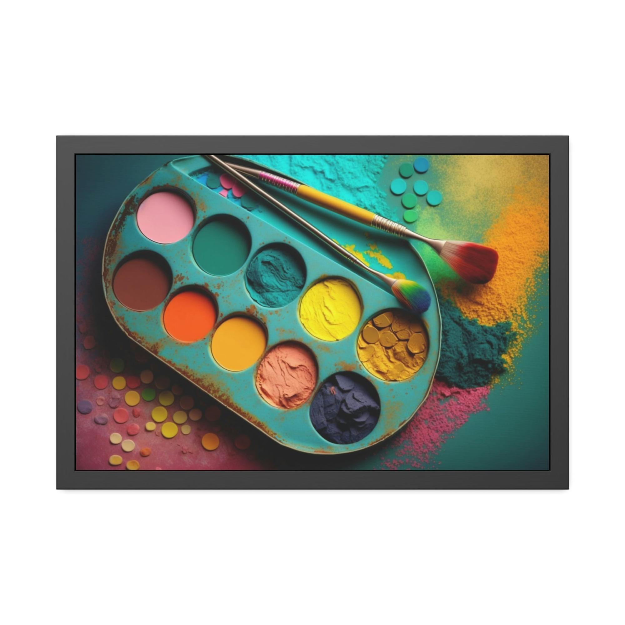 Colors Color Symphony: Framed Canvas Print to Brighten Up Any Room