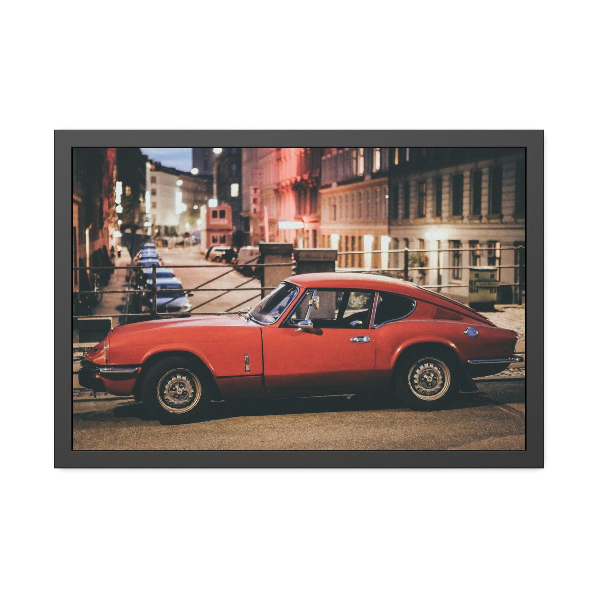 Corvette The Classic Corvette: A Striking Framed Poster Print for Car Enthusiasts