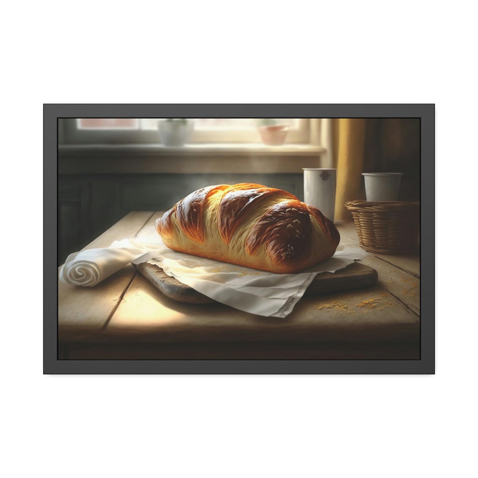 undefined Fresh Bread Vibes: Art and Canvas Print for Home and Kitchen Decoration
