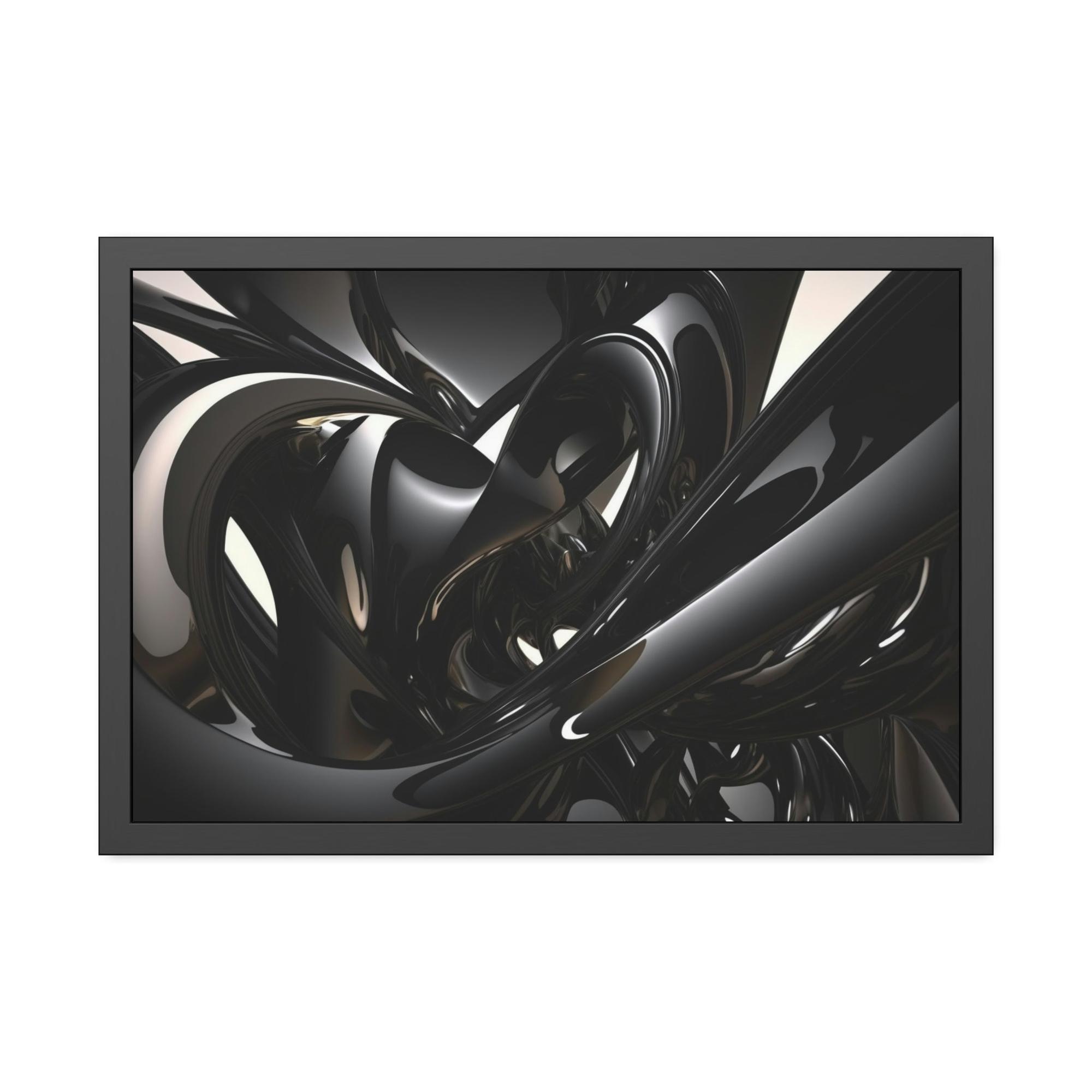 Black The Beauty of Darkness: Framed Black Art Print