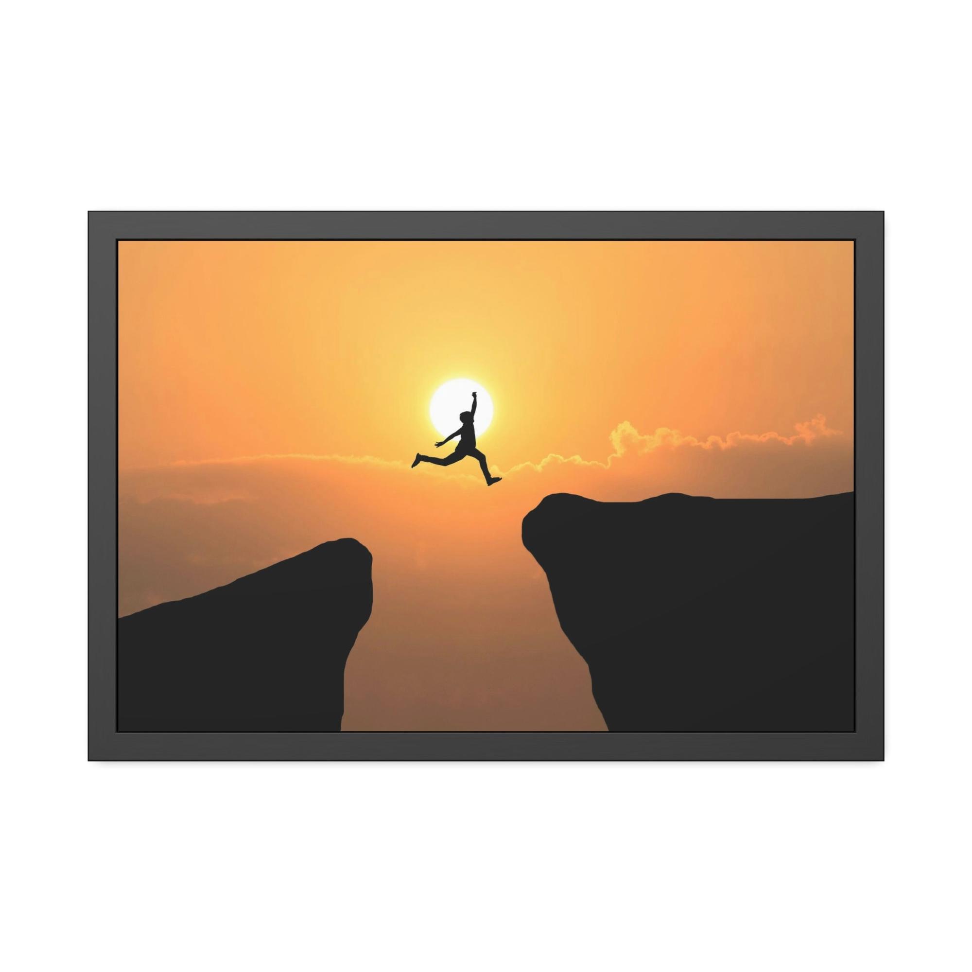 Cliffs The Cliff's Edge: Dramatic Canvas Print for Statement Decor