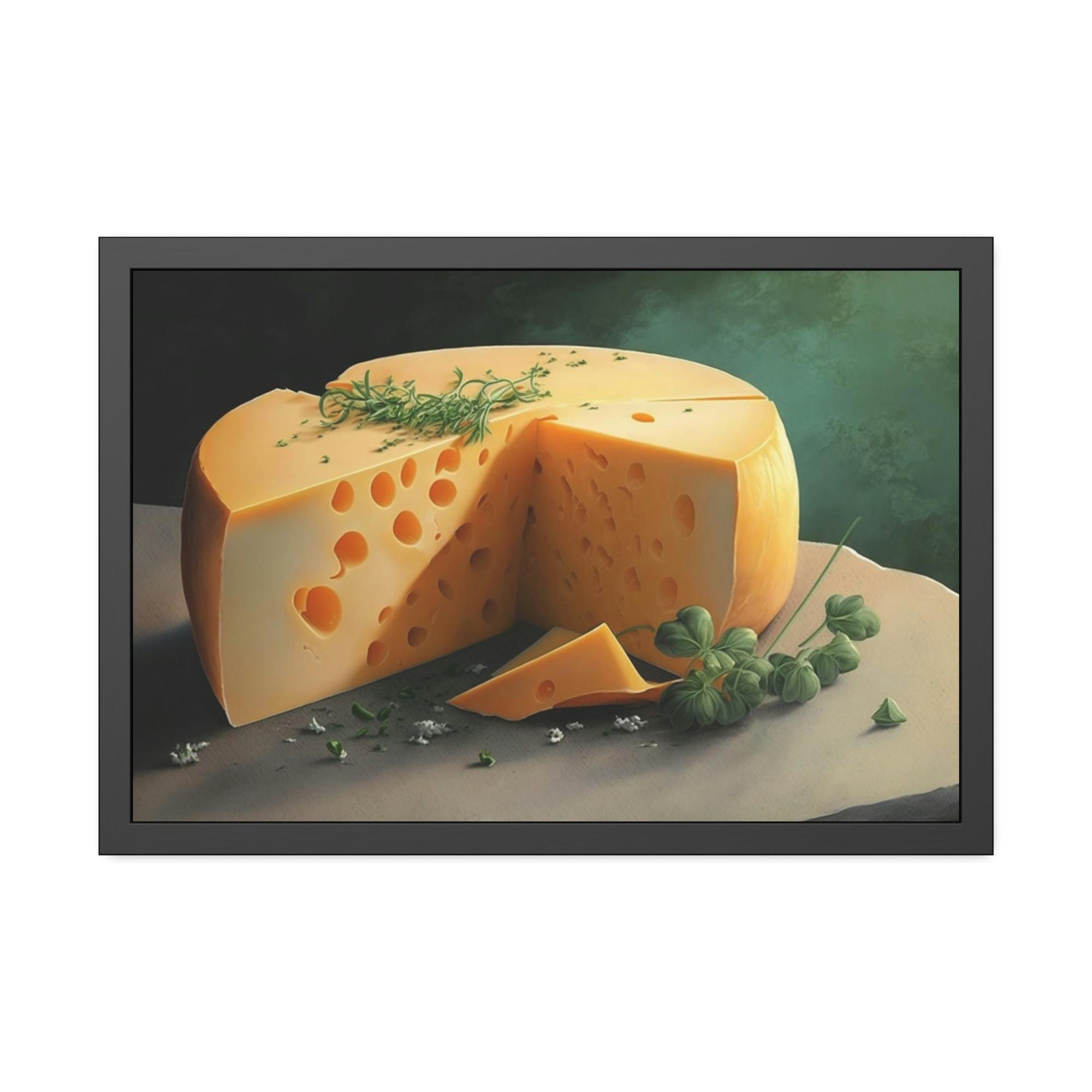 Cheese Artisanal Cheese: High-Quality Canvas Prints of Handcrafted Cheeses