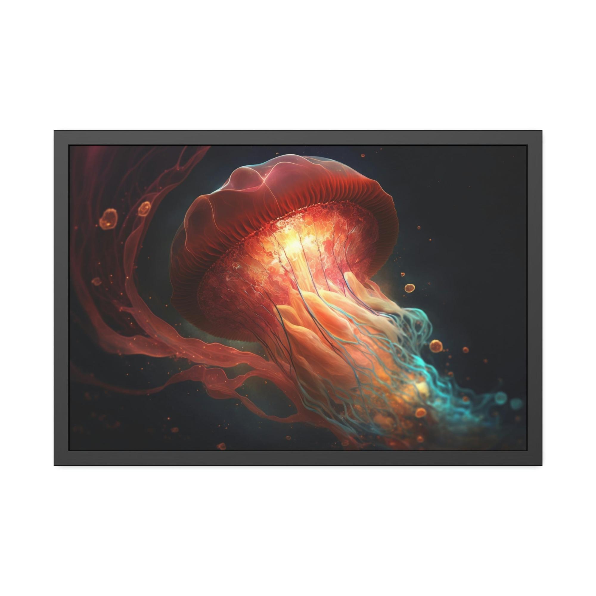 Jellyfishs The Graceful Dance: Jellyfish Wall Art Collection on Canvas