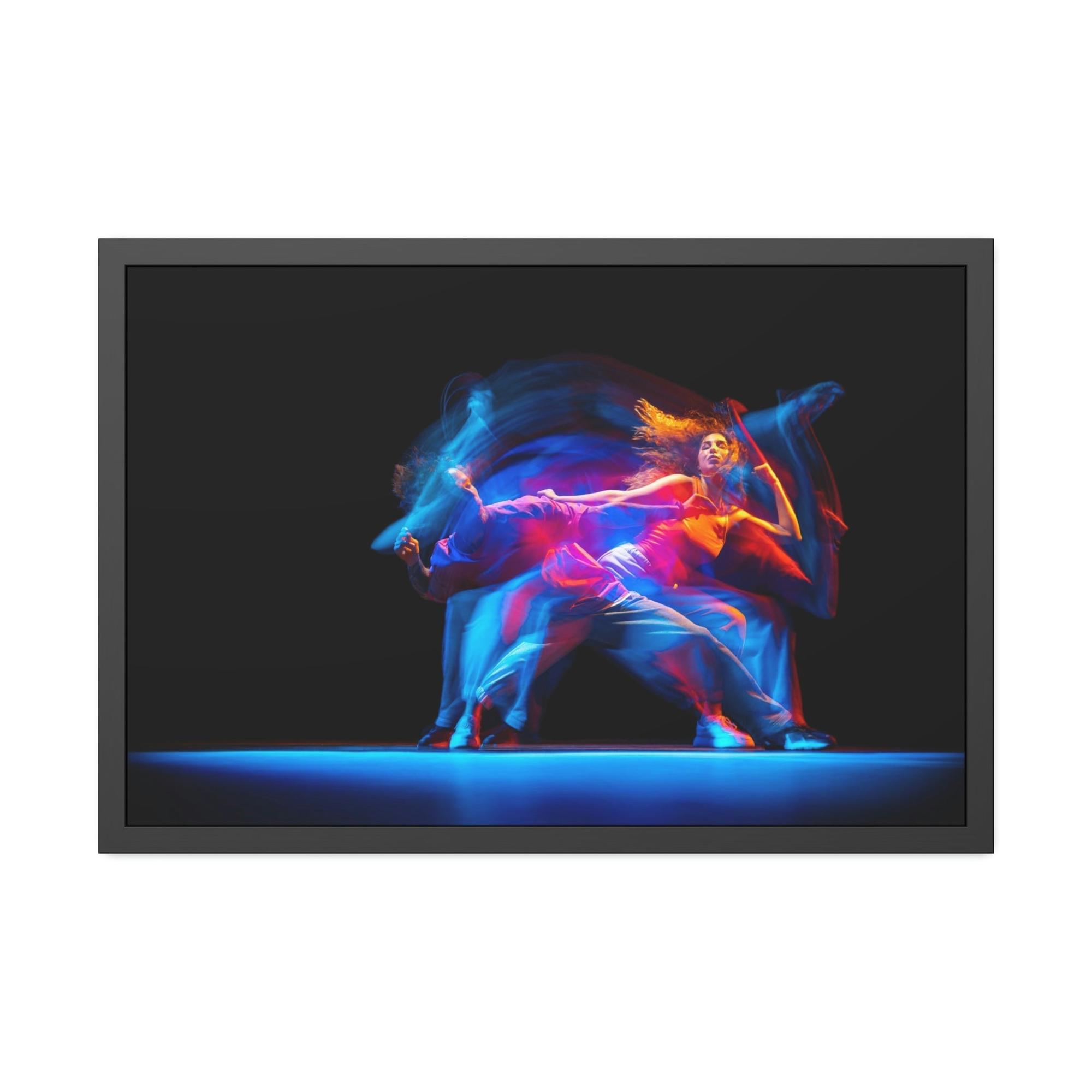 Dance The Joy of Movement: Framed Canvas & Poster of a Dancer in Full Motion
