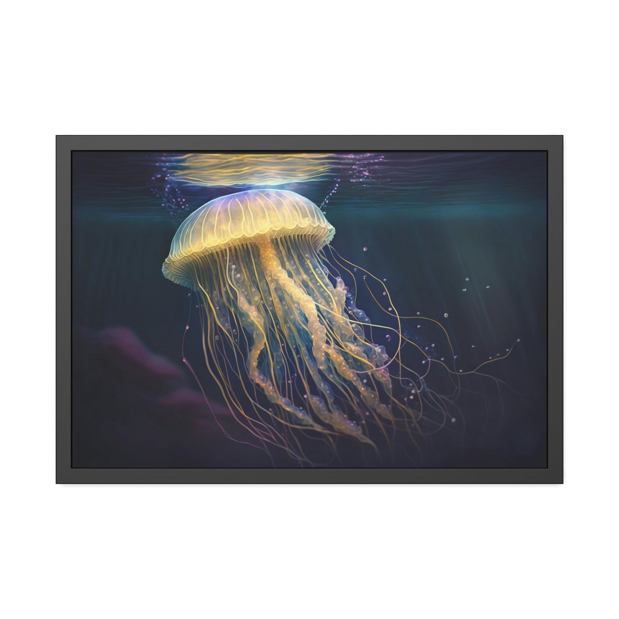Jellyfishs Jellyfish Wonder: Captivating Canvas Wall Art Prints for Ocean Lovers