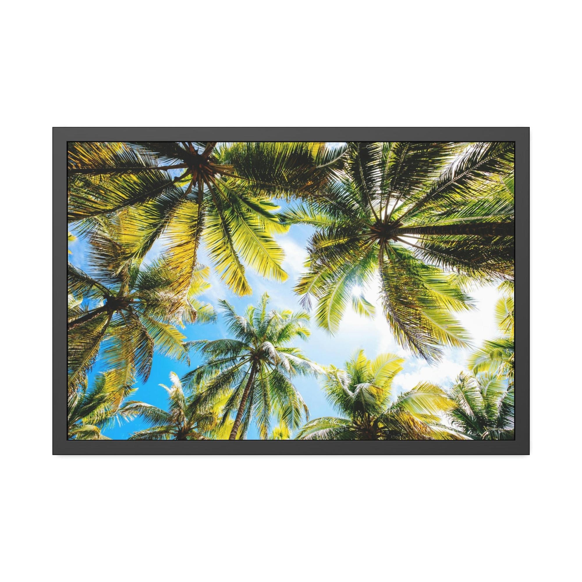 Palm Trees Soothing Palms: Relaxing Wall Art of Palm Trees Swaying in the Breeze