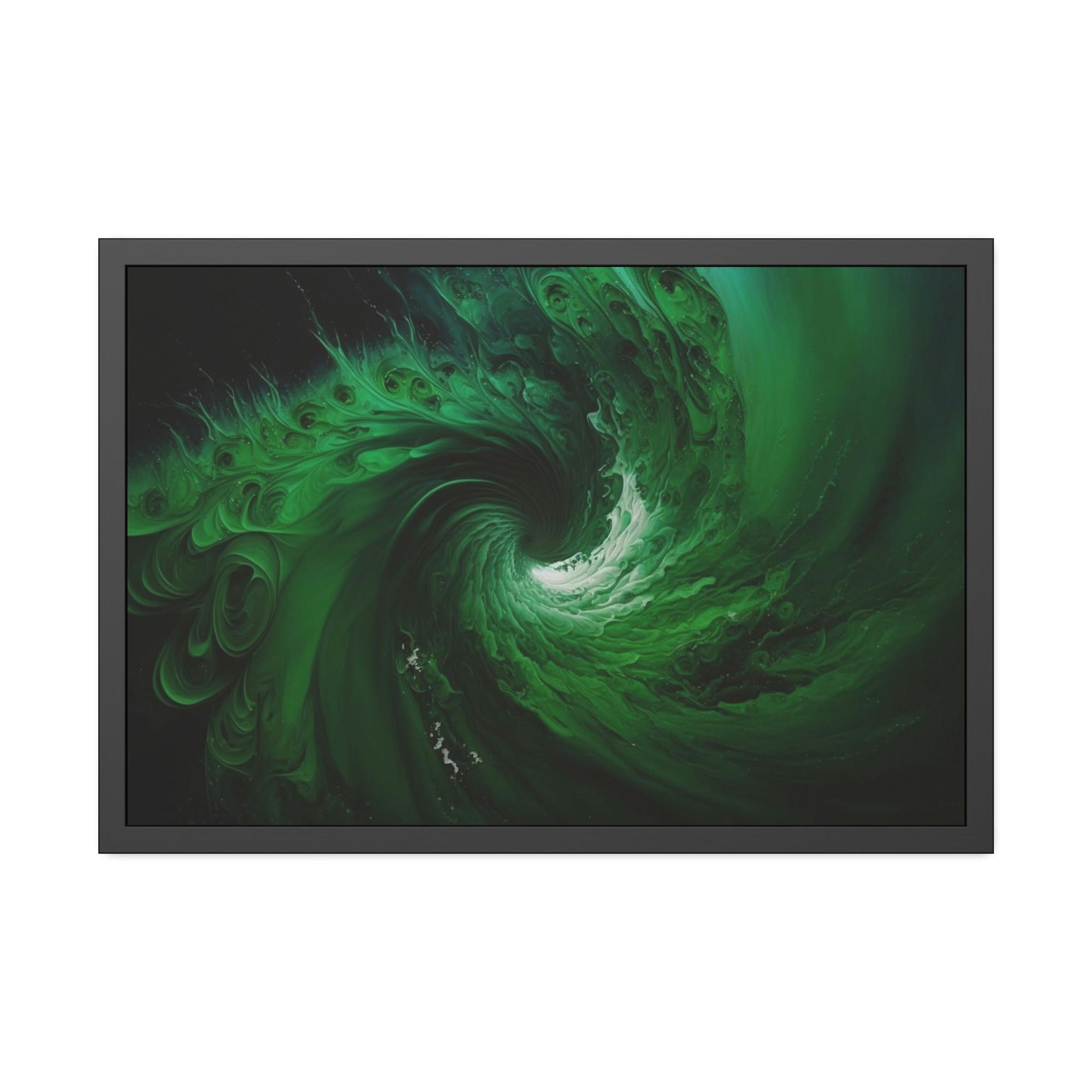 undefined Serene Greenery: Natural and Framed Canvas Wall Art