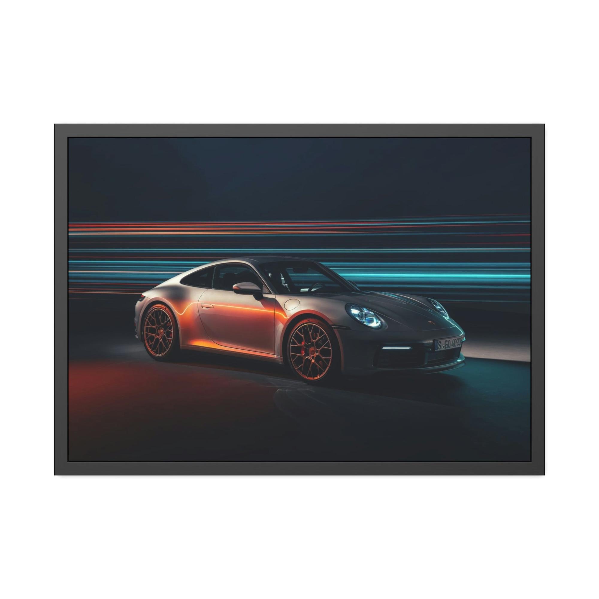 Porsche Porsche Power and Style: A Stunning Framed Poster & Canvas for Automotive Aficionados