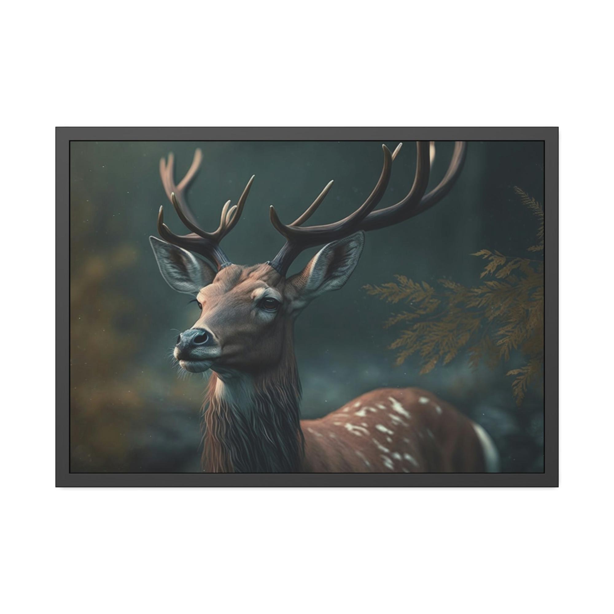 Deers Deer Portrait: A Canvas Wildlife Showcase