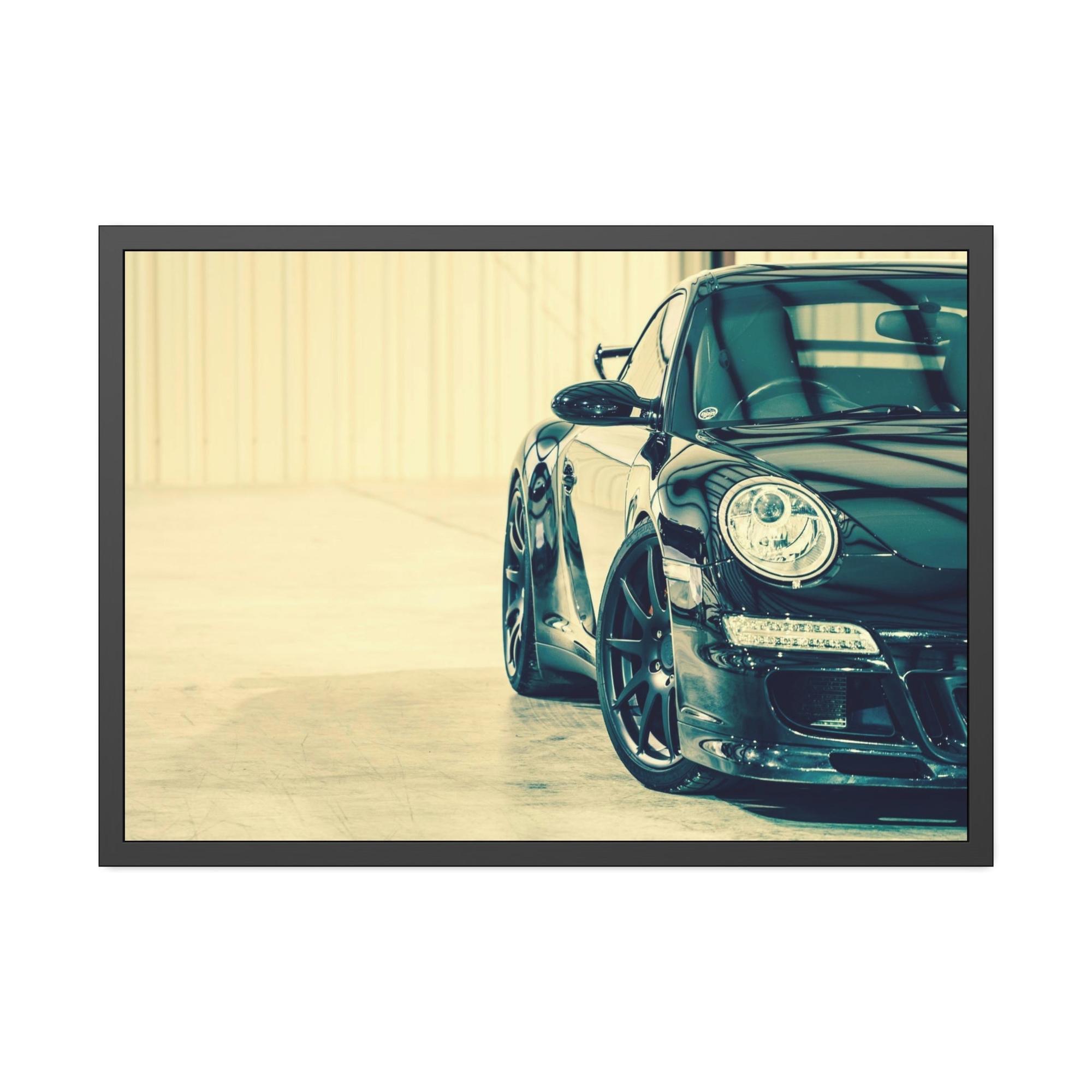 Porsche The Art of Speed: A Beautiful Framed Canvas & Poster Print of a Porsche in Motion