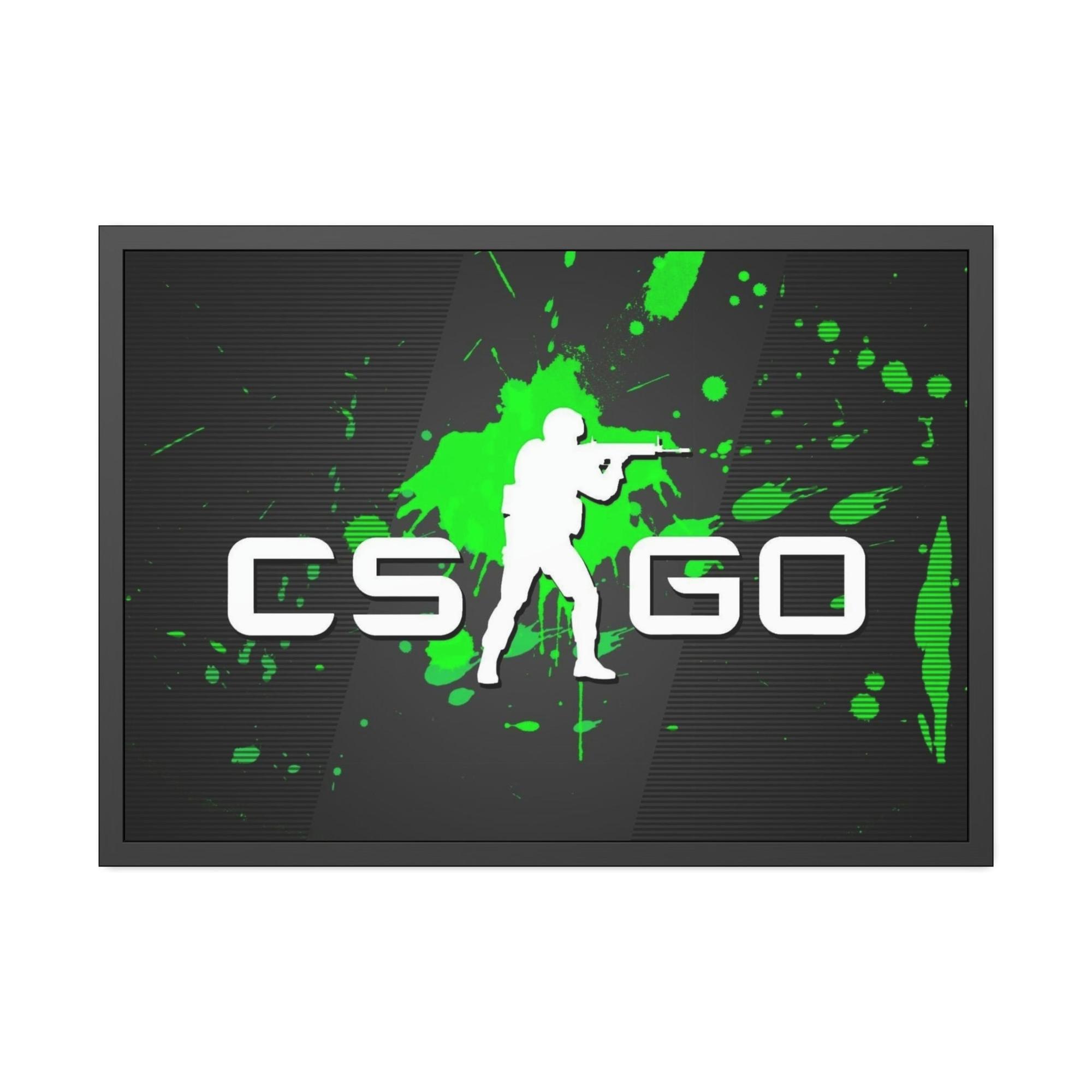 Counter Strike Counter Strike: Dynamic Gaming Art on Natural Canvas & Poster