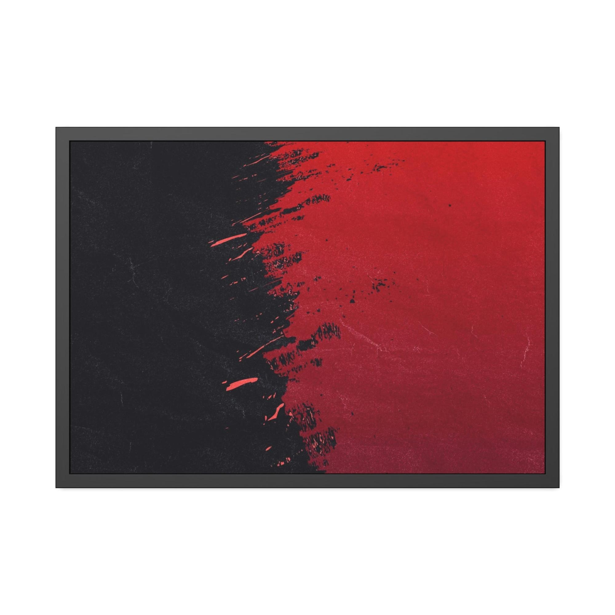 Red Abstract Art Passion and Power: Red Abstract Art on Natural Canvas and Prints