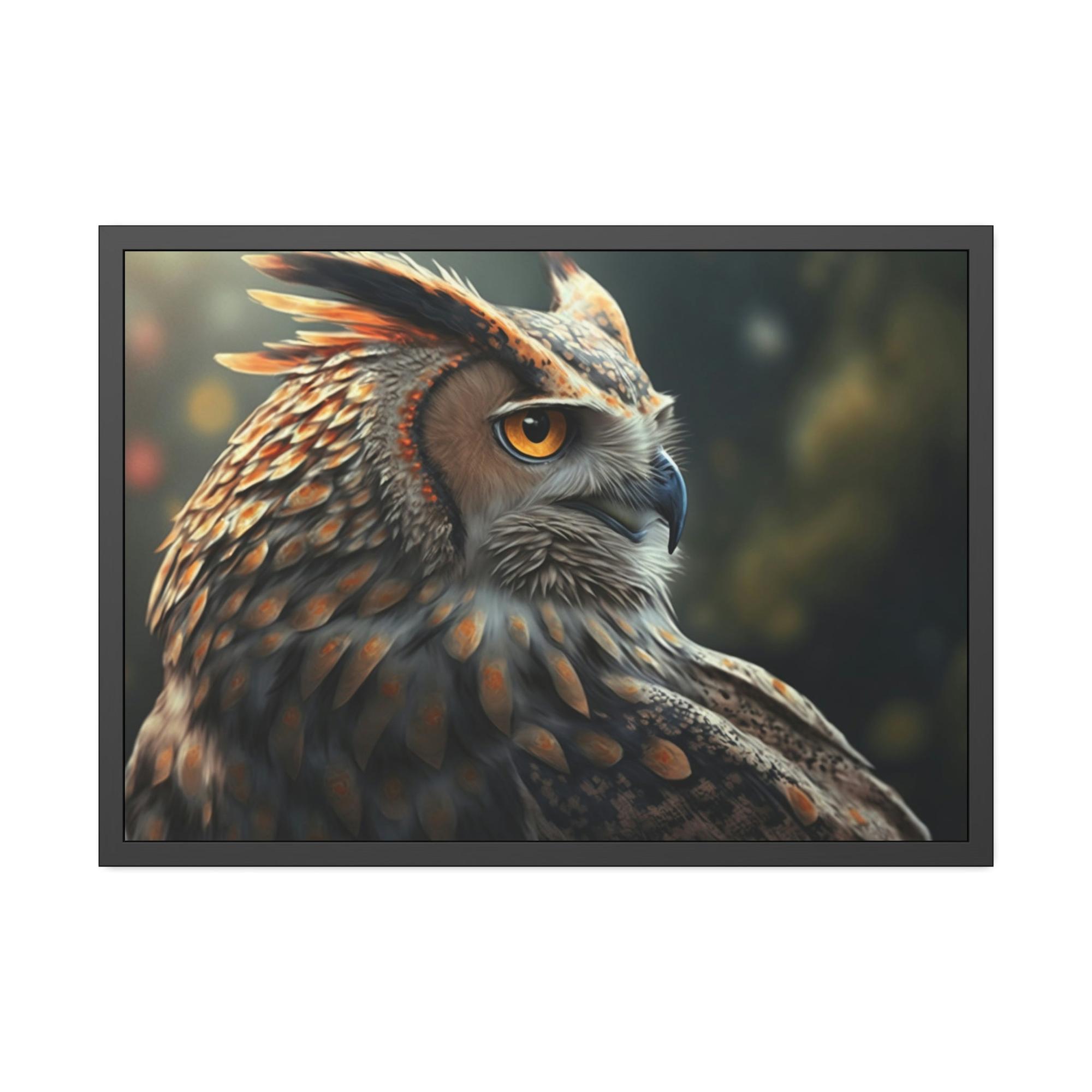 Owls Nocturnal Ruler: A Painting of an Owl in its Domain