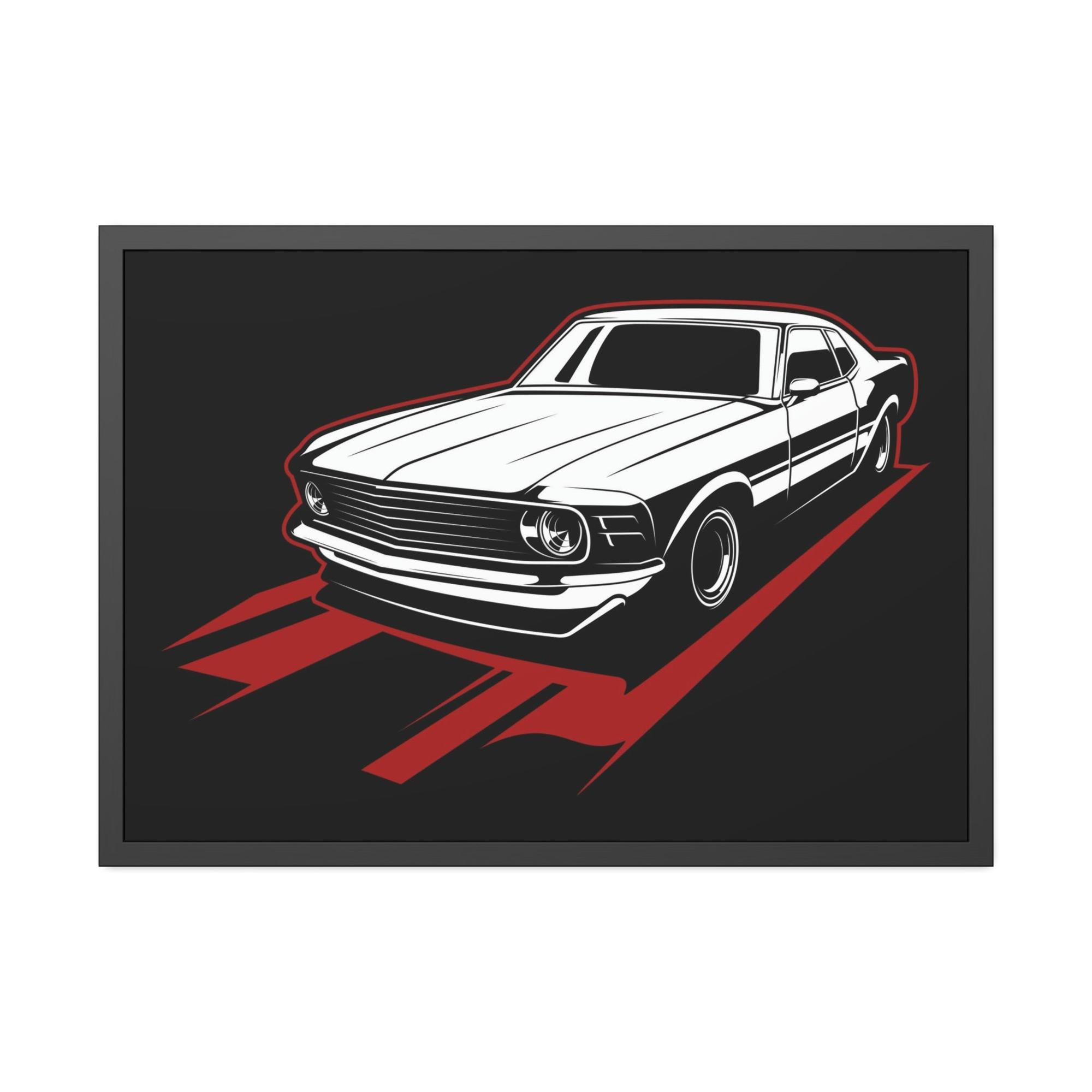 Mustang Powerful Beauty: Mustang Canvas & Poster Print and Framed Wall Art