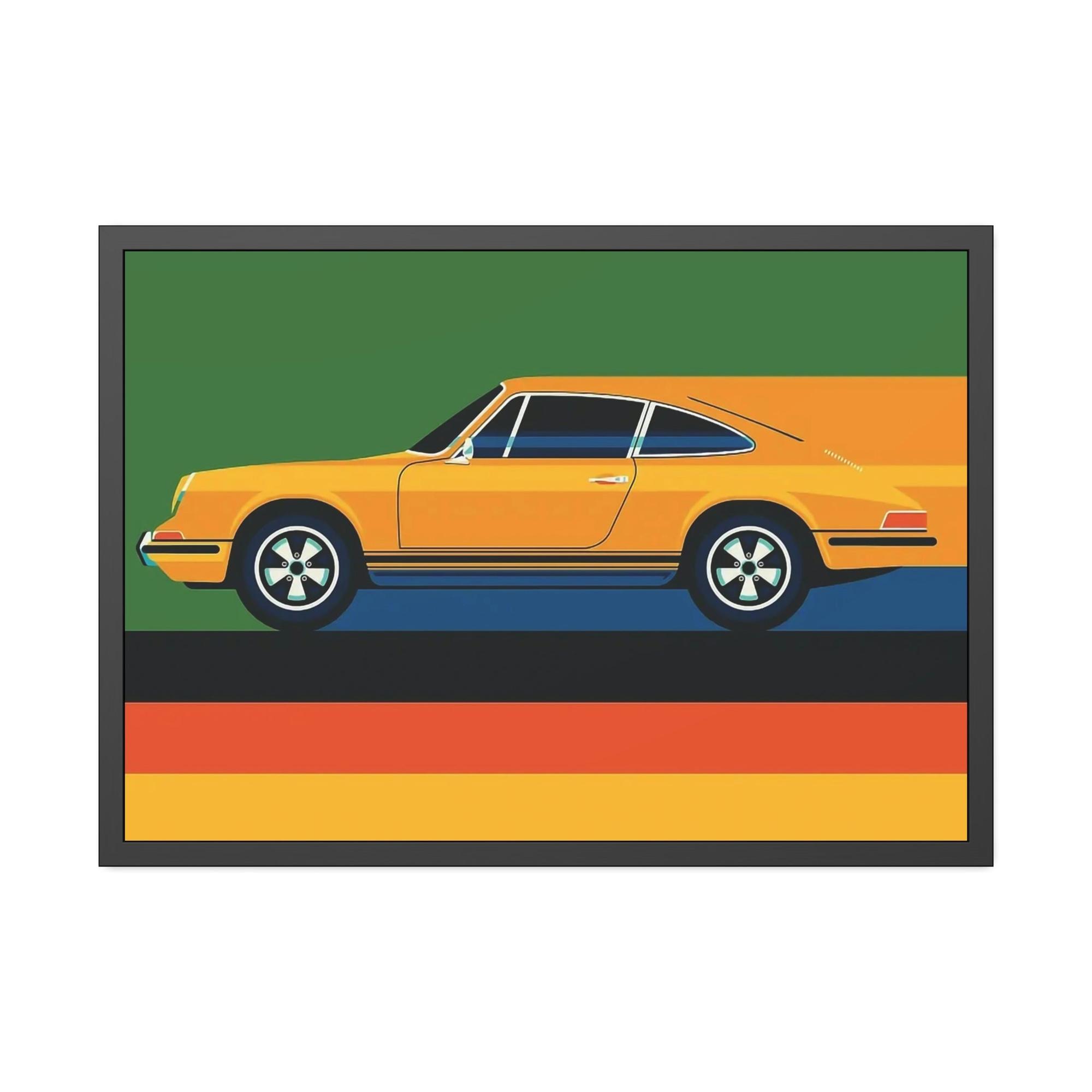 Porsche Legendary Speed: A Print on Canvas & Poster of the Classic Porsche