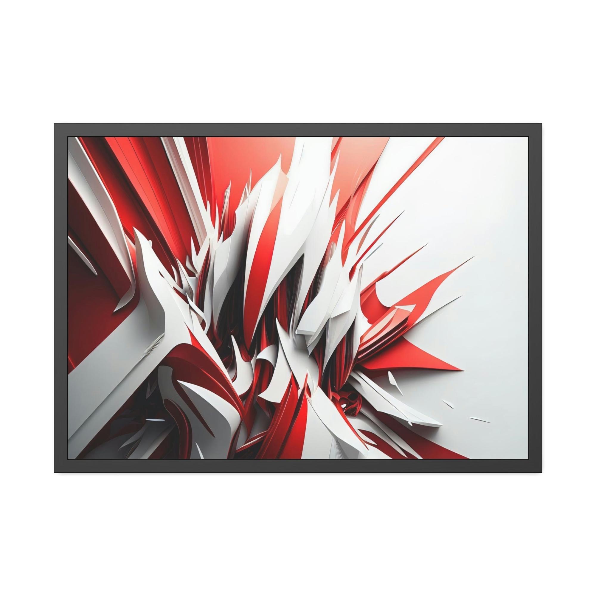 Red Abstract Art The Art of Intensity: Red Abstract Print on Canvas and Wall Art