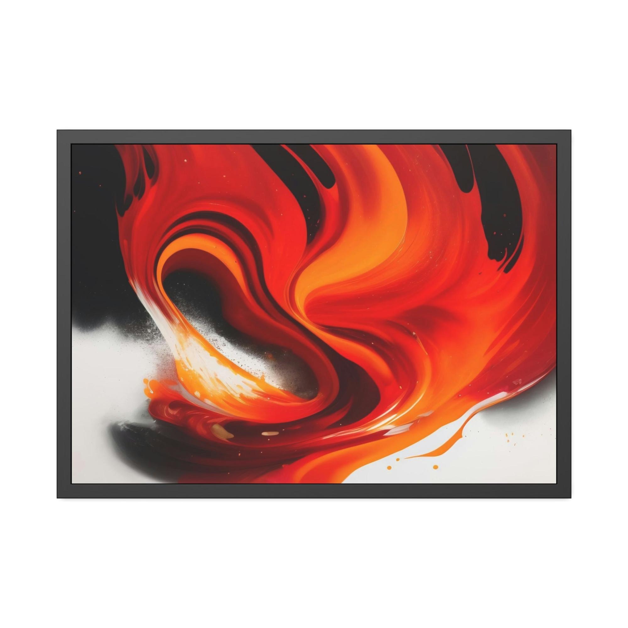 undefined A Touch of Passion: Red Abstract Art Collection on Framed Canvas and Posters