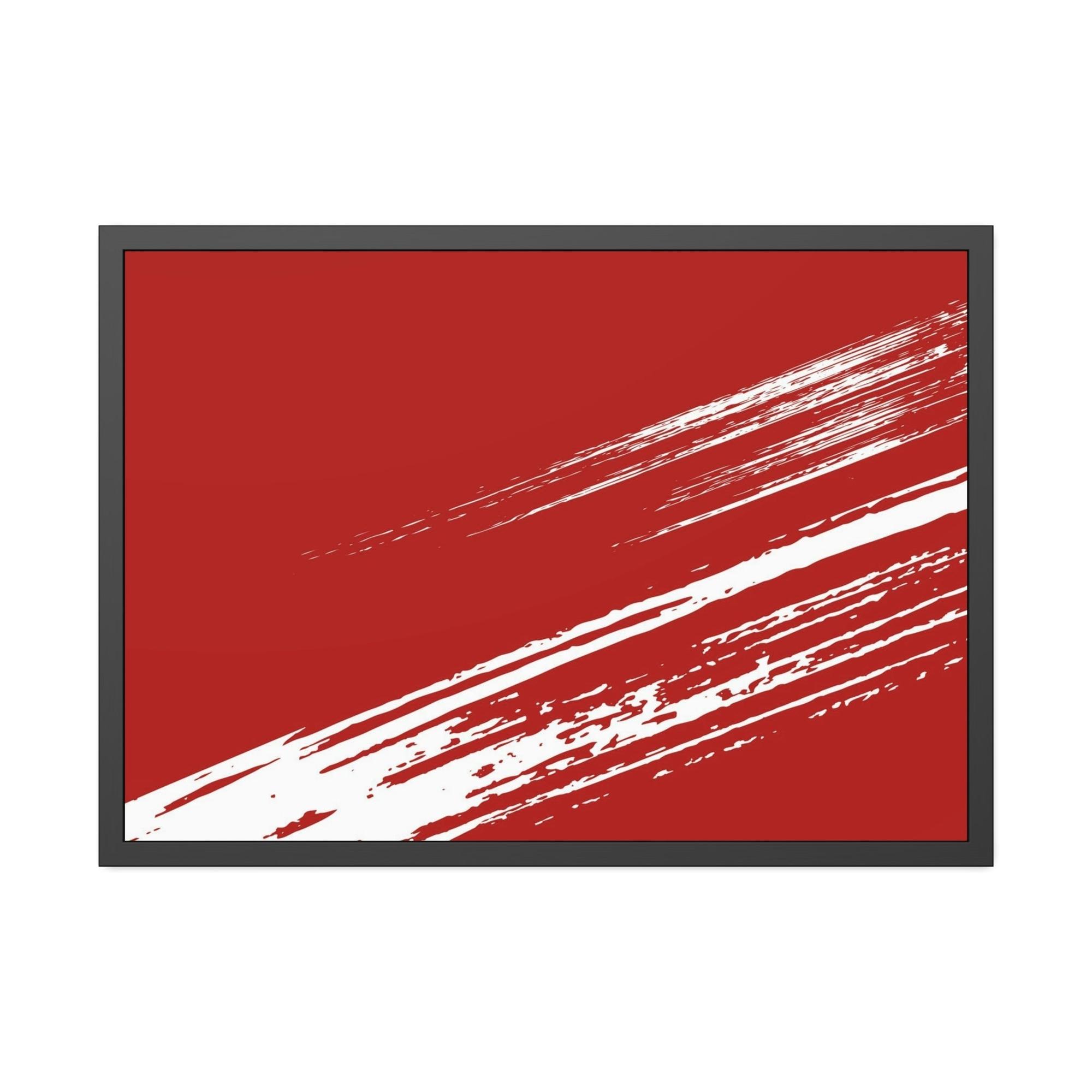 Red Abstract Art Redefining Beauty: Red Abstract Art on Framed Canvas and Posters