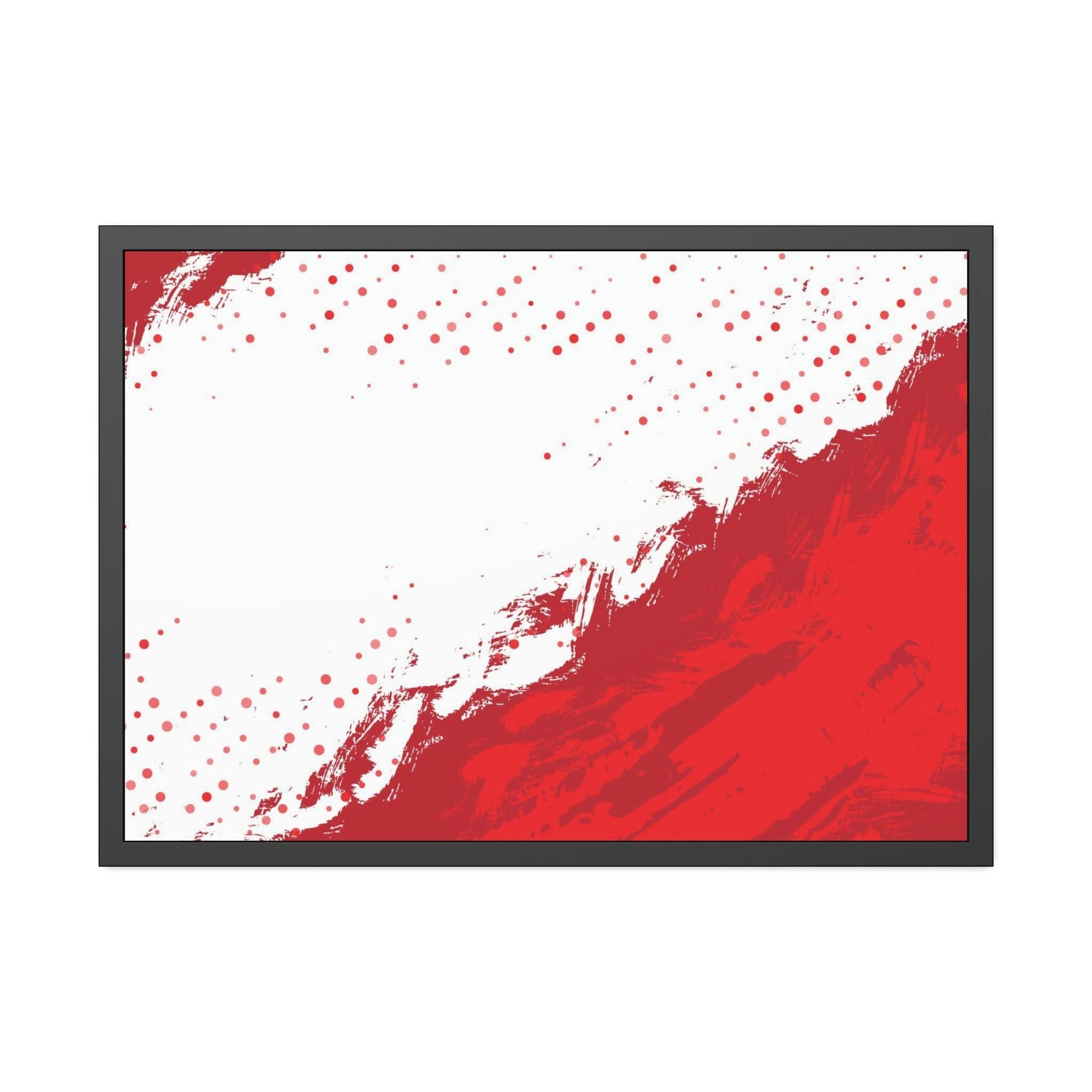 Red Abstract Art The Power of Color: Red Abstract Prints and Wall Art on Natural Canvas & Poster