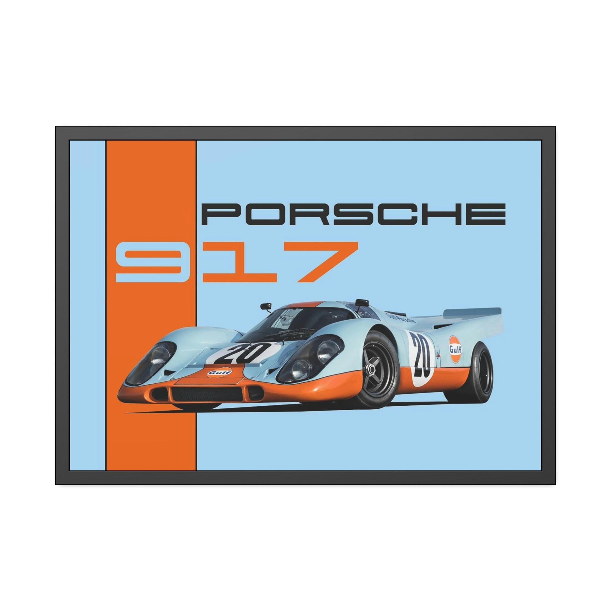 Porsche Speed and Style: Artistic Canvas Print of a Porsche Racing Car