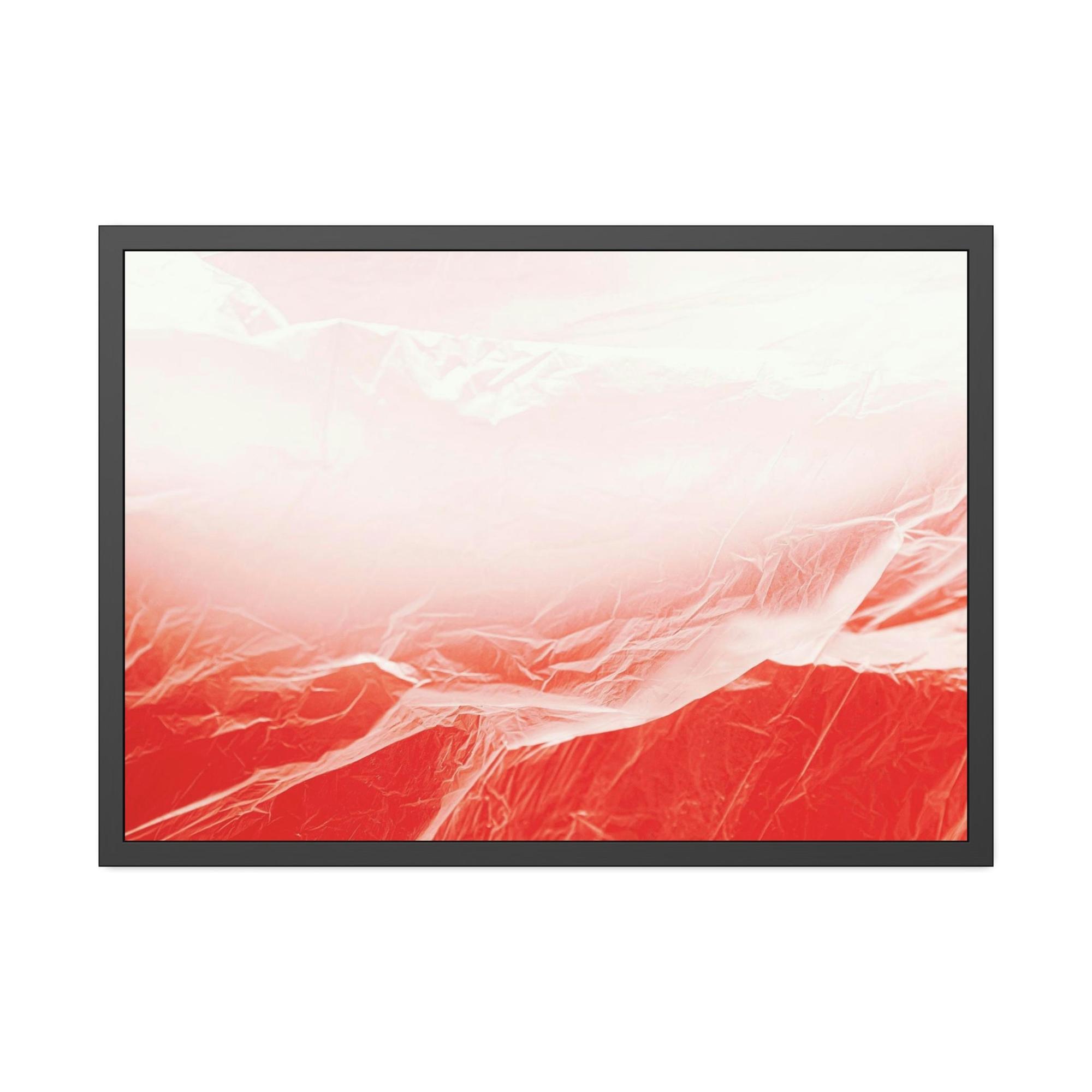 Red Abstract Art The Bold and the Beautiful: Red Abstract Framed Canvas and Poster Art