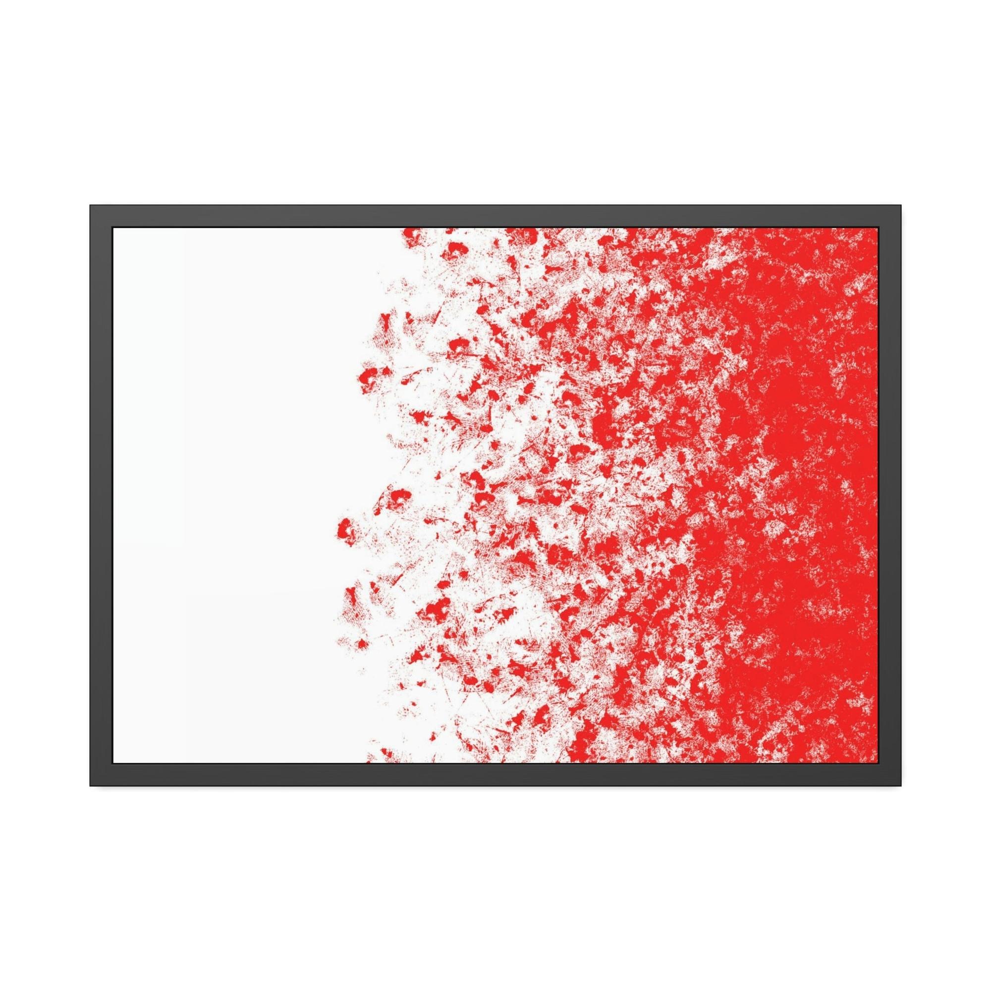 Red Abstract Art The Art of Warmth: Red Abstract Framed Posters and Print on Canvas