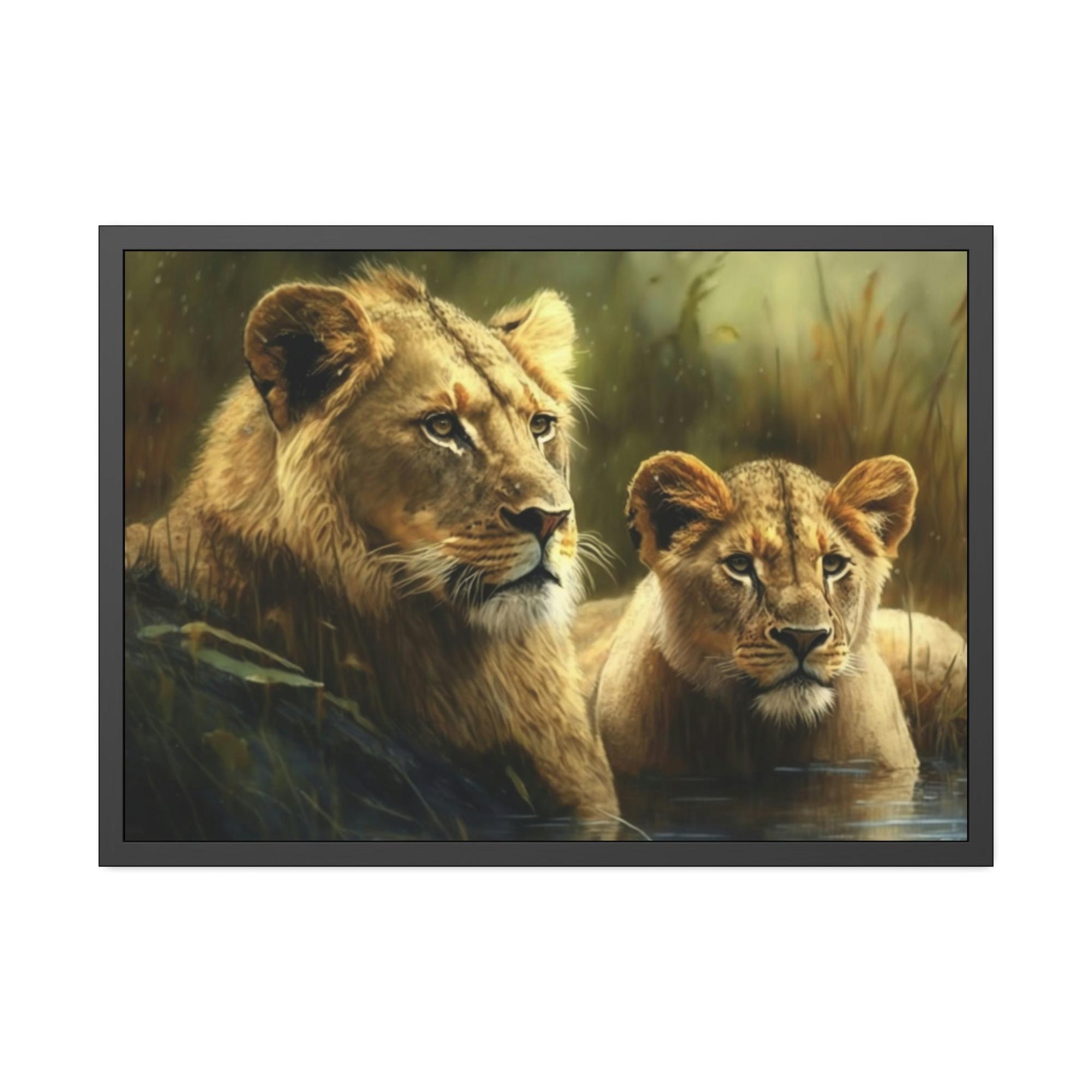 Lions Radiance of the Sun: A Painting with Lions