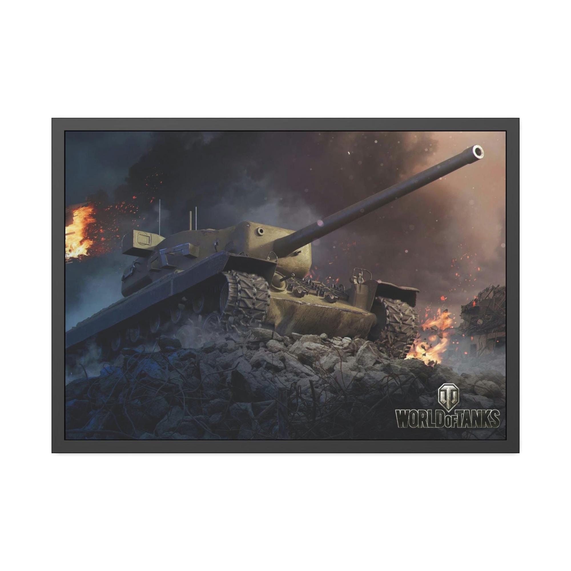 World Of Tanks Armored Warriors in Motion: Striking World of Tanks Canvas Wall Art