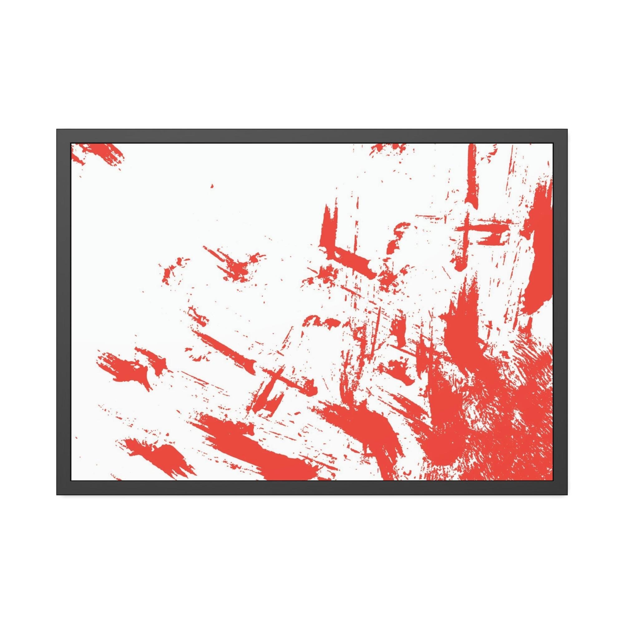 Red Abstract Art The Beauty of Simplicity: Red Abstract Canvas and Print Collection