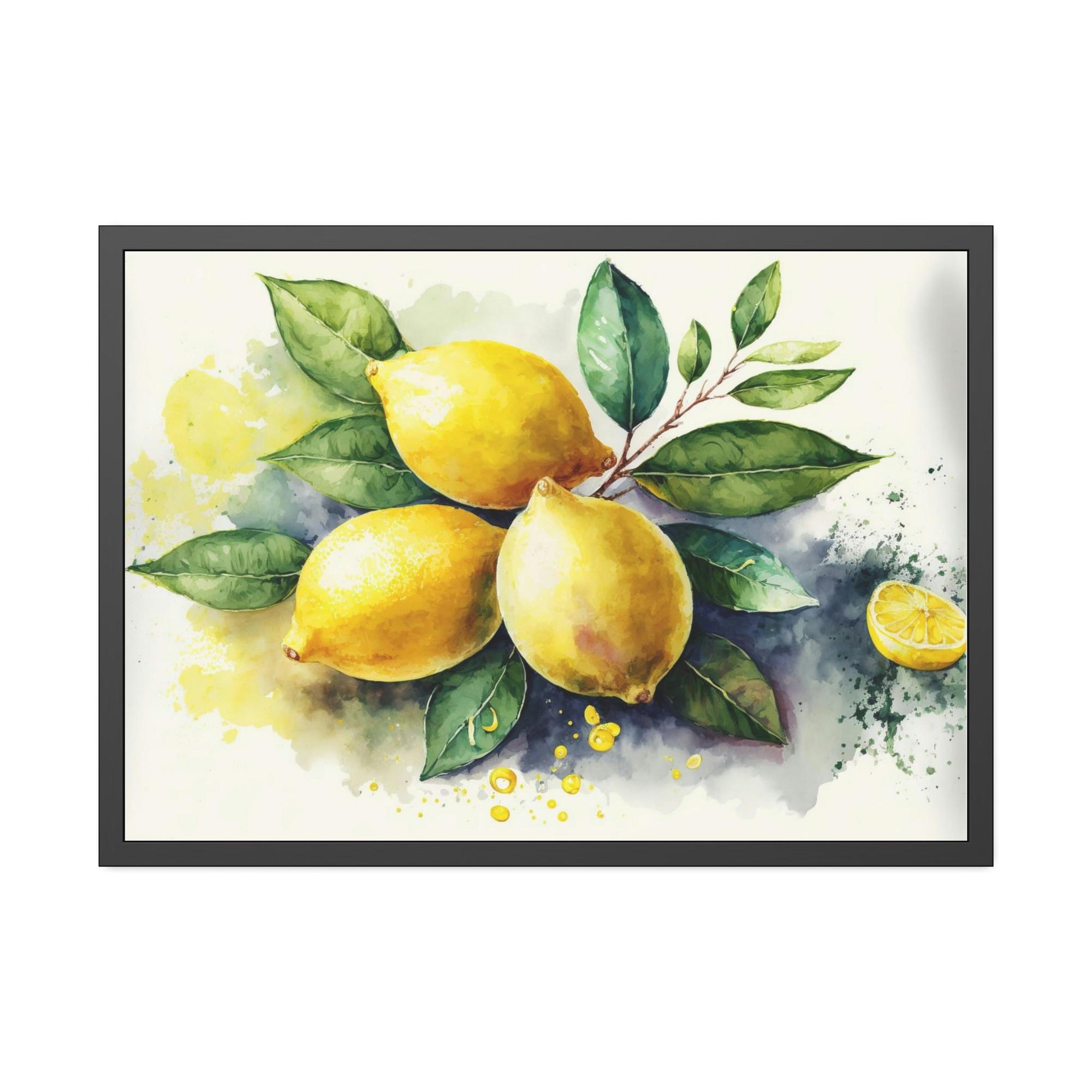 Yellow Yellow Zest: Refreshing and Invigorating Canvas Art Prints and Framed Posters Featuring Yellow Lemons