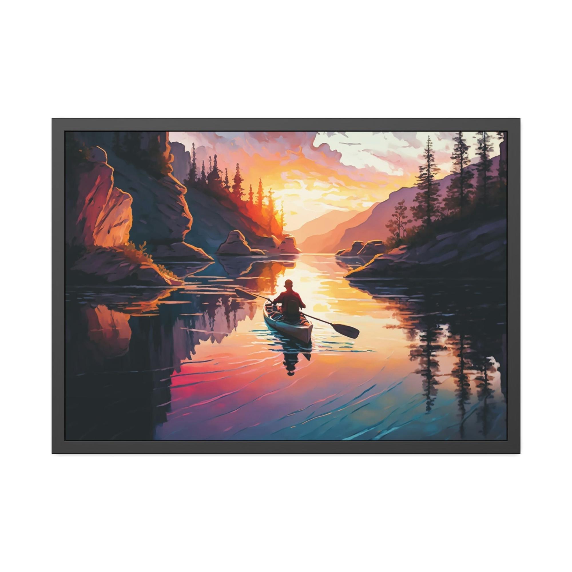 Lakes And Rivers A Symphony of Nature: Lakes and Rivers on Canvas and Framed Poster Art